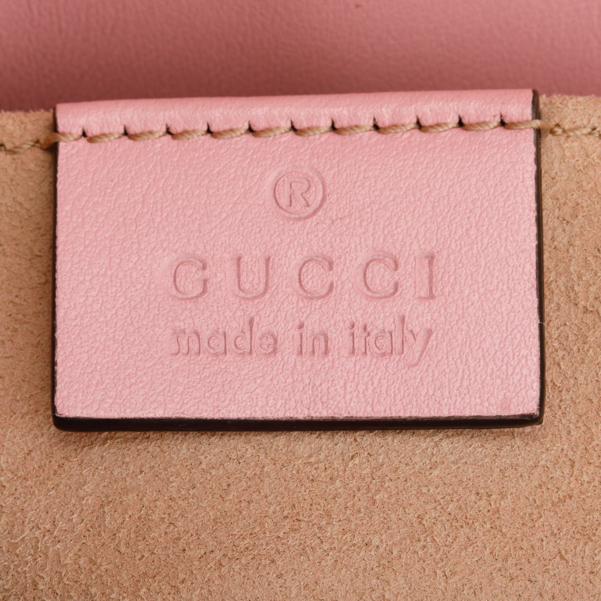 Gucci Pink Calfskin Matelasse GG Marmont Mini Shoulder Bag