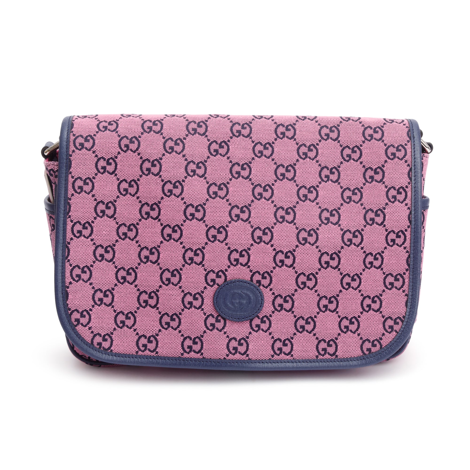 Gucci Pink GG Canvas Children's Messenger Bag