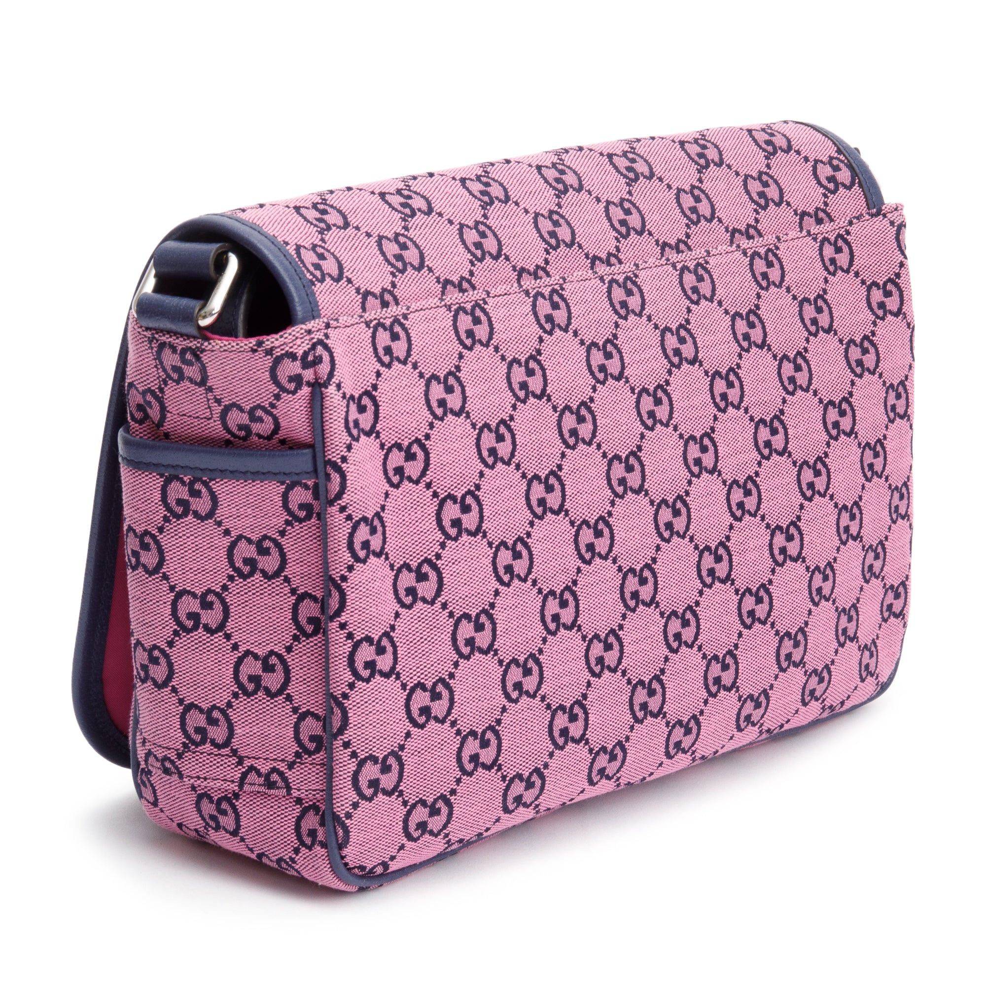 Gucci Pink GG Canvas Children's Messenger Bag