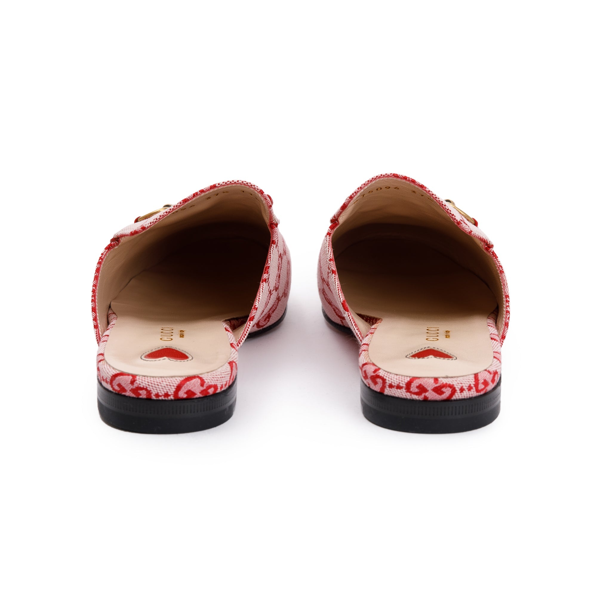 Gucci Pink GG Canvas Princetown Slipper, Size 37.5 w/ Box