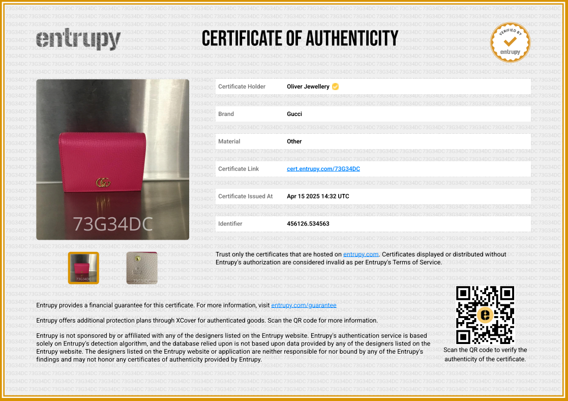 Gucci Pink GG Marmont Leather Card Case Wallet w/ Box