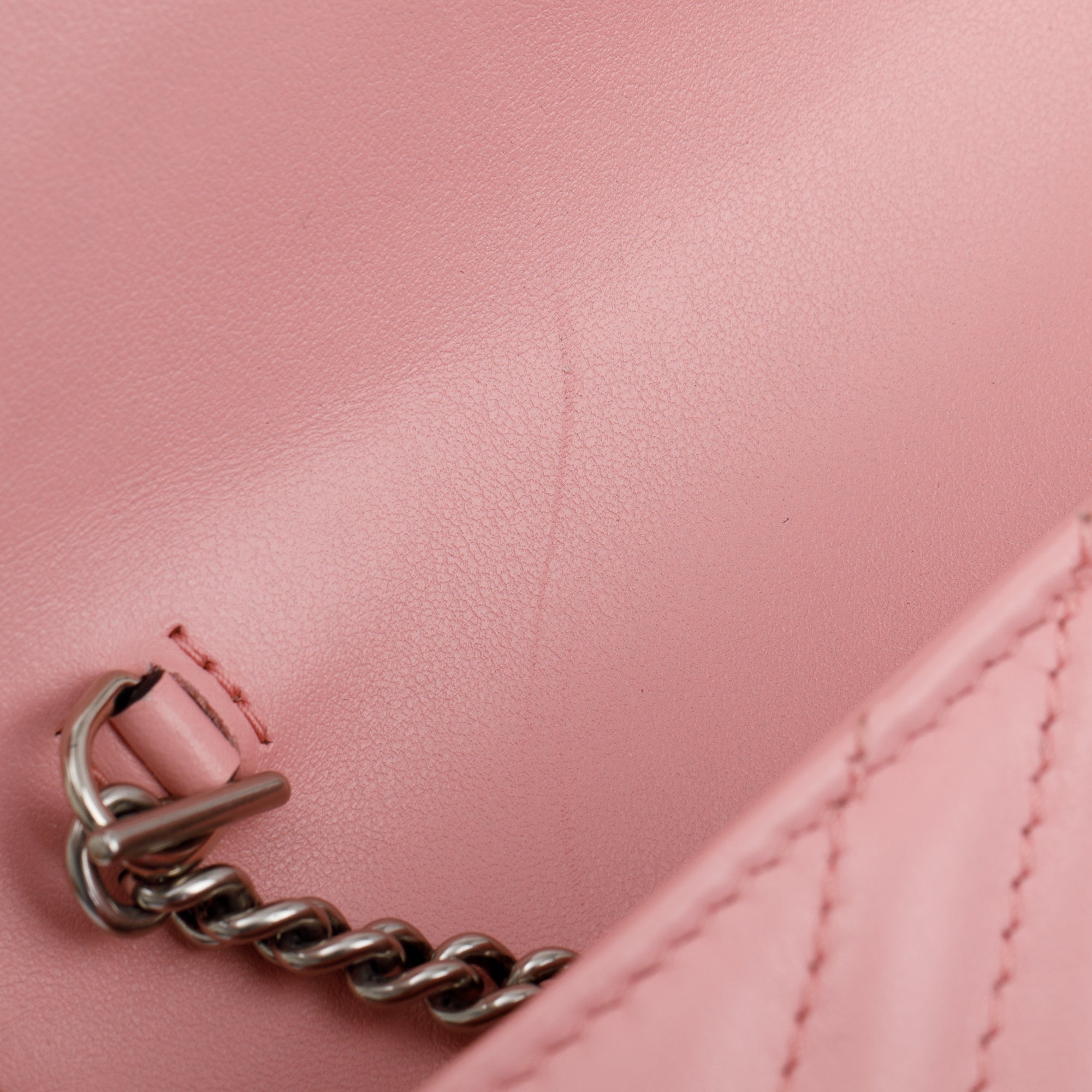 Gucci Pink GG Marmont Matelasse Leather Super Mini Bag w/ Box