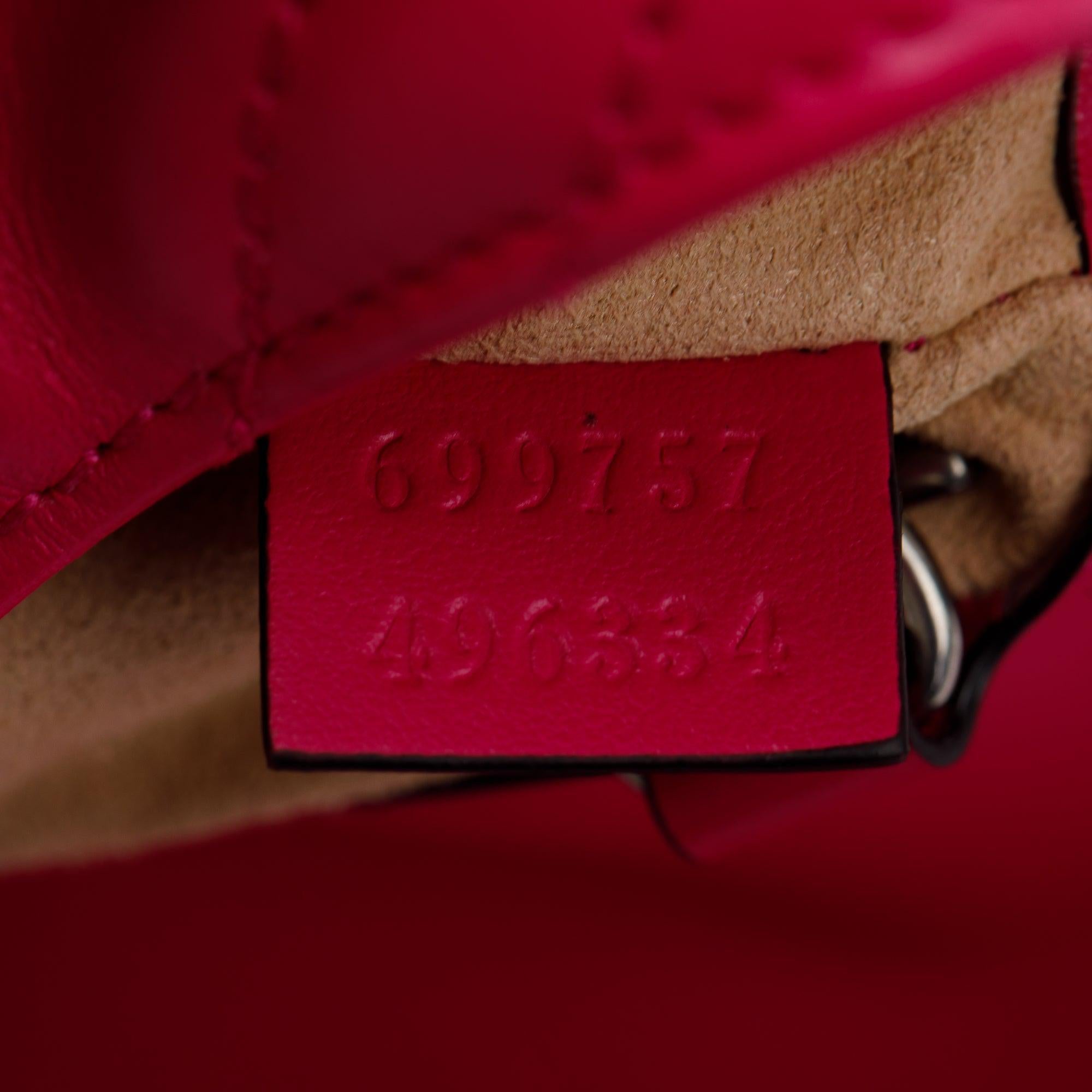 Gucci Pink GG Marmont Matelasse Monochrome Belt Bag w/ Box