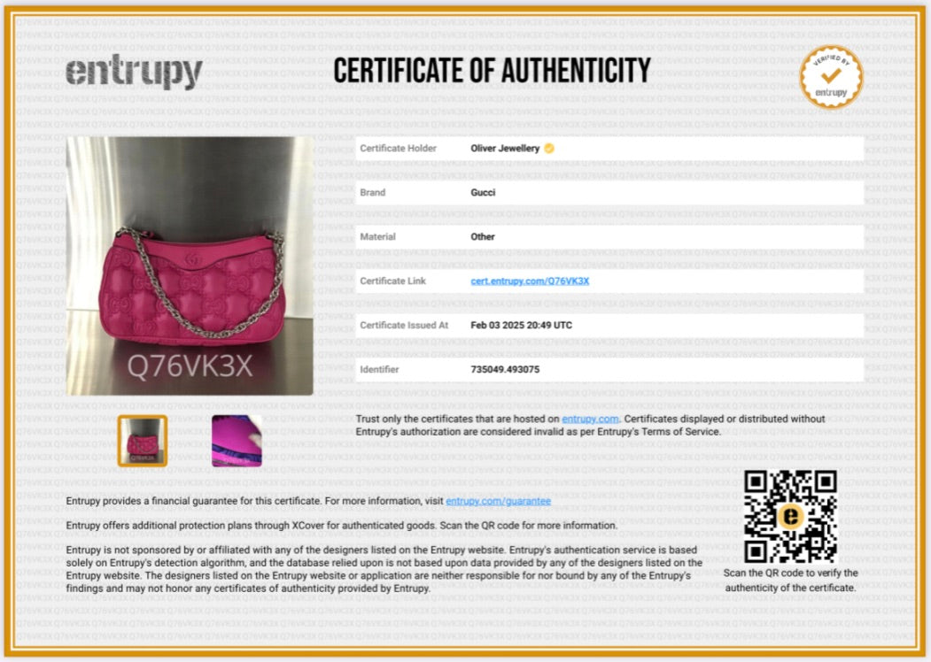 Gucci Pink GG Quilted Matelasse Leather Small Chain Shoulder Bag w/ Strap & Box