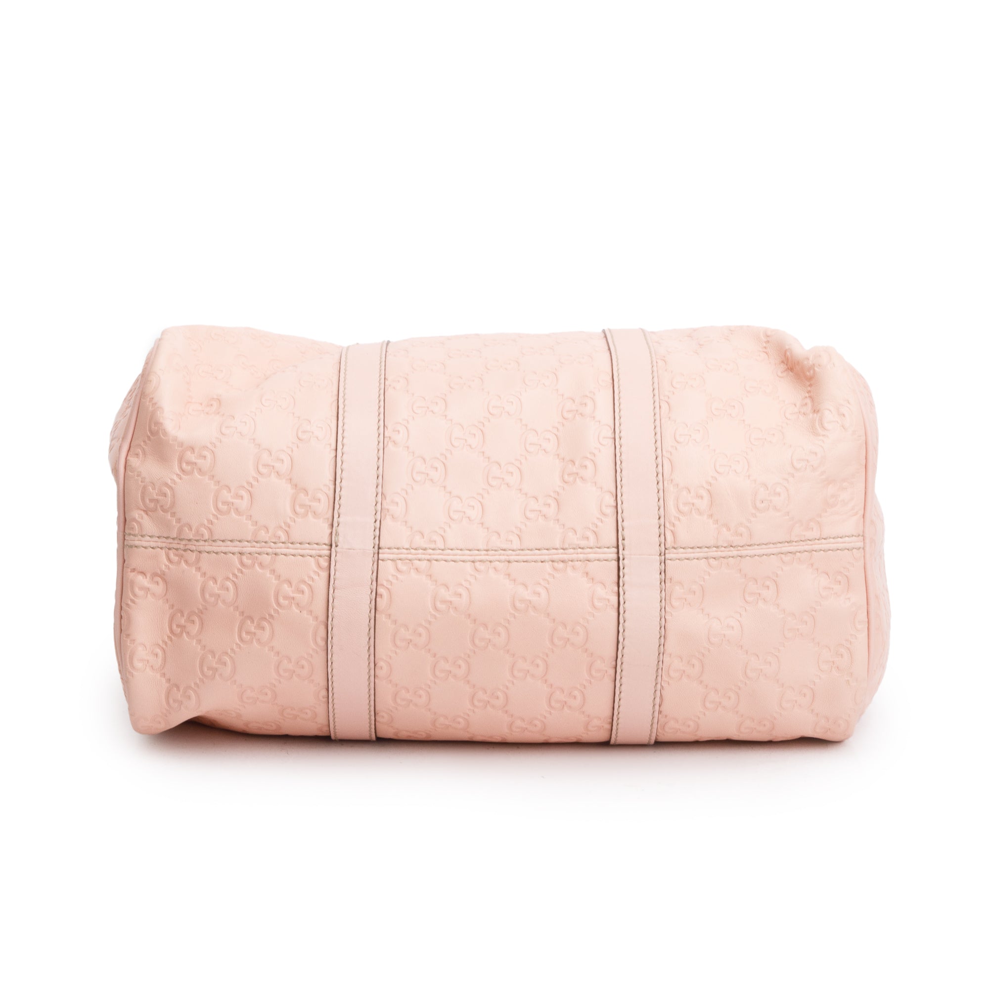 Gucci Pink GG Signature Leather Medium Joy Boston Bag