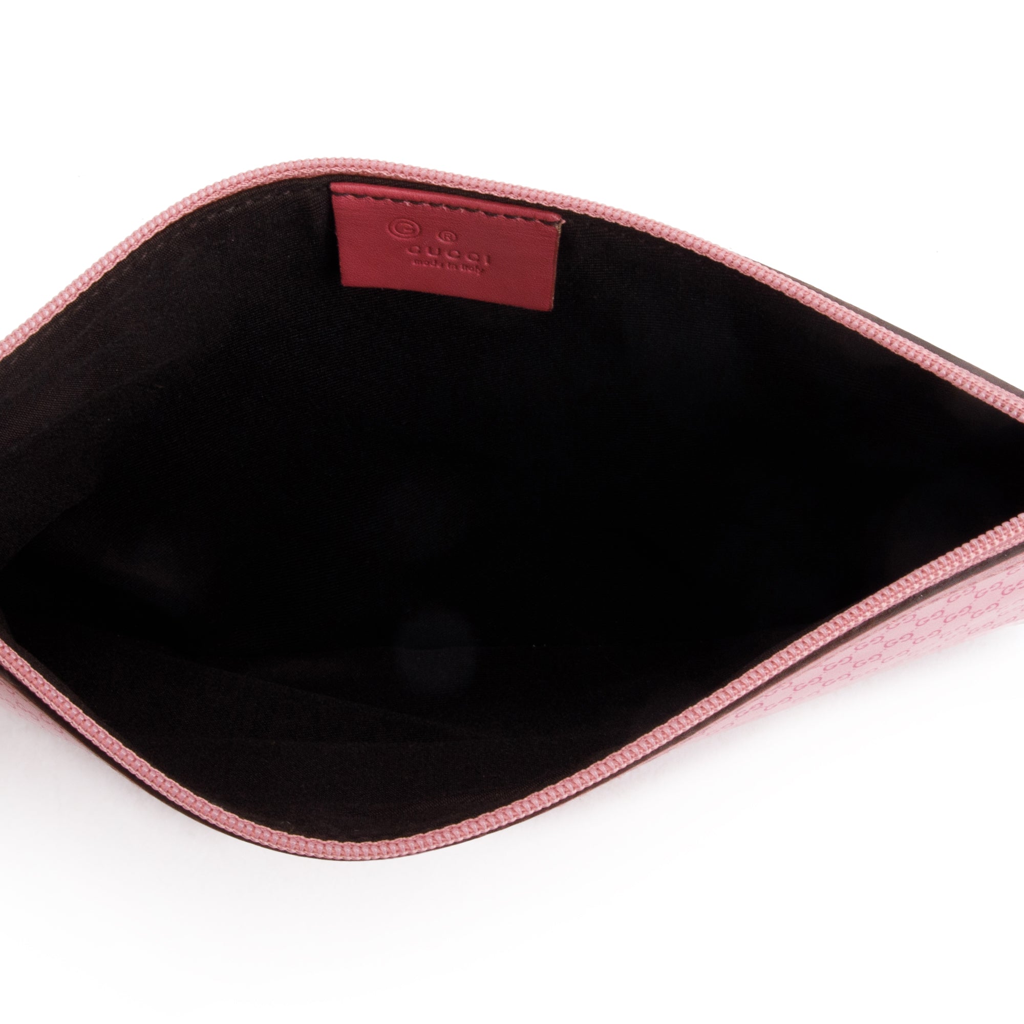 Gucci Pink Micro GG Canvas Clutch