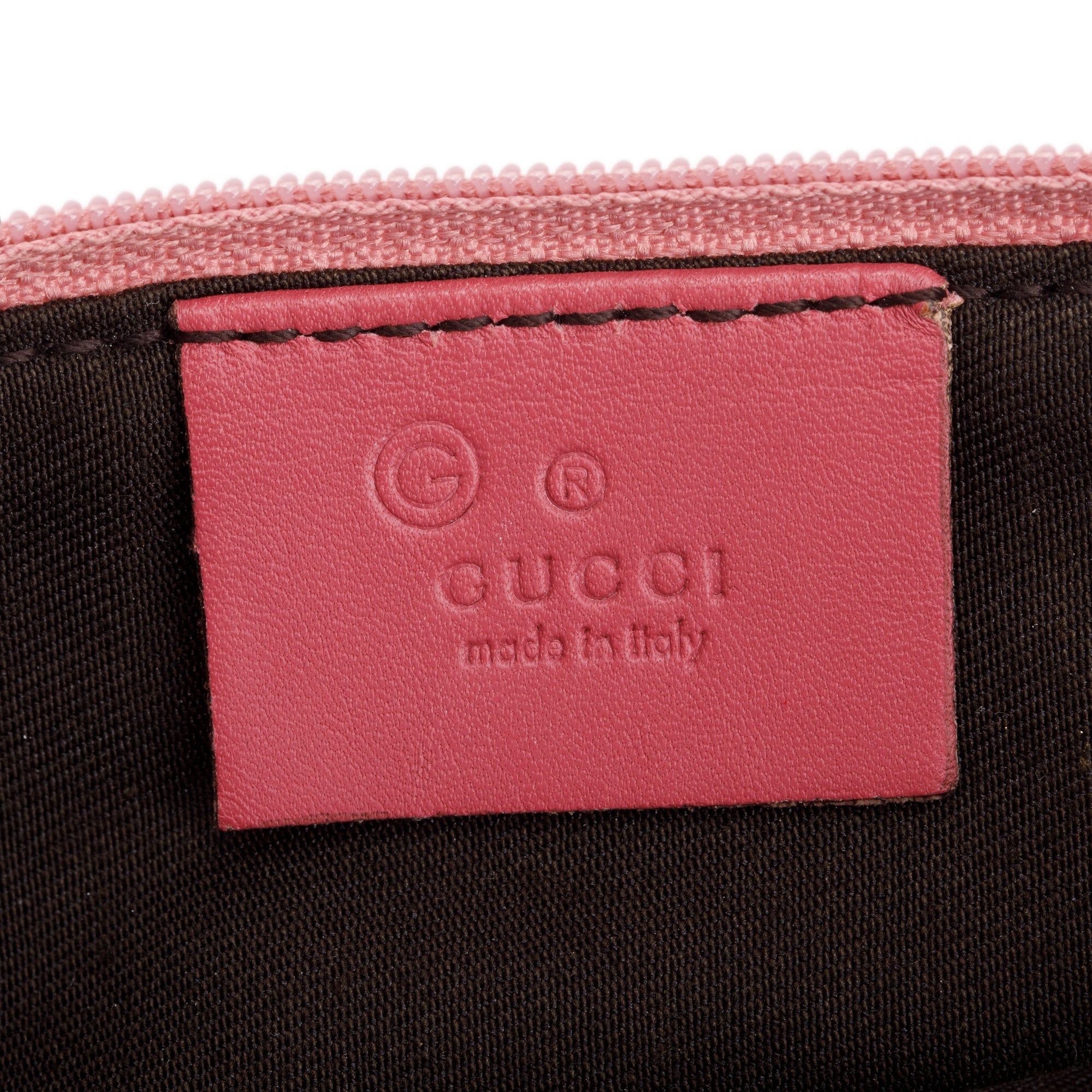 Gucci Pink Micro GG Canvas Clutch