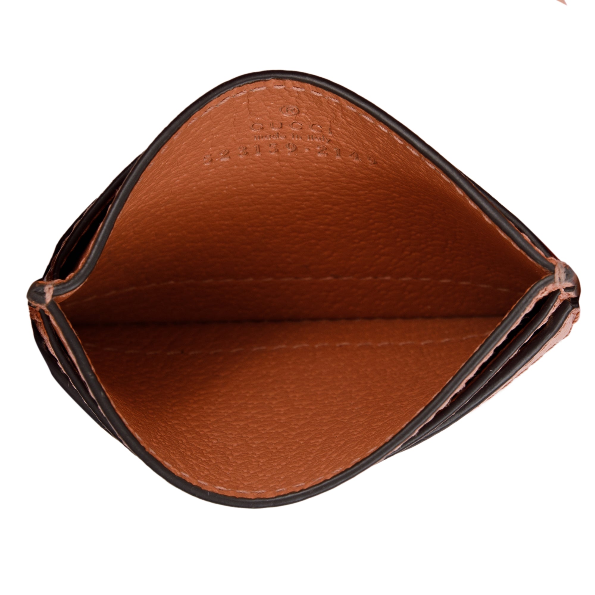 Gucci Pink Ophidia GG Supreme Card Case