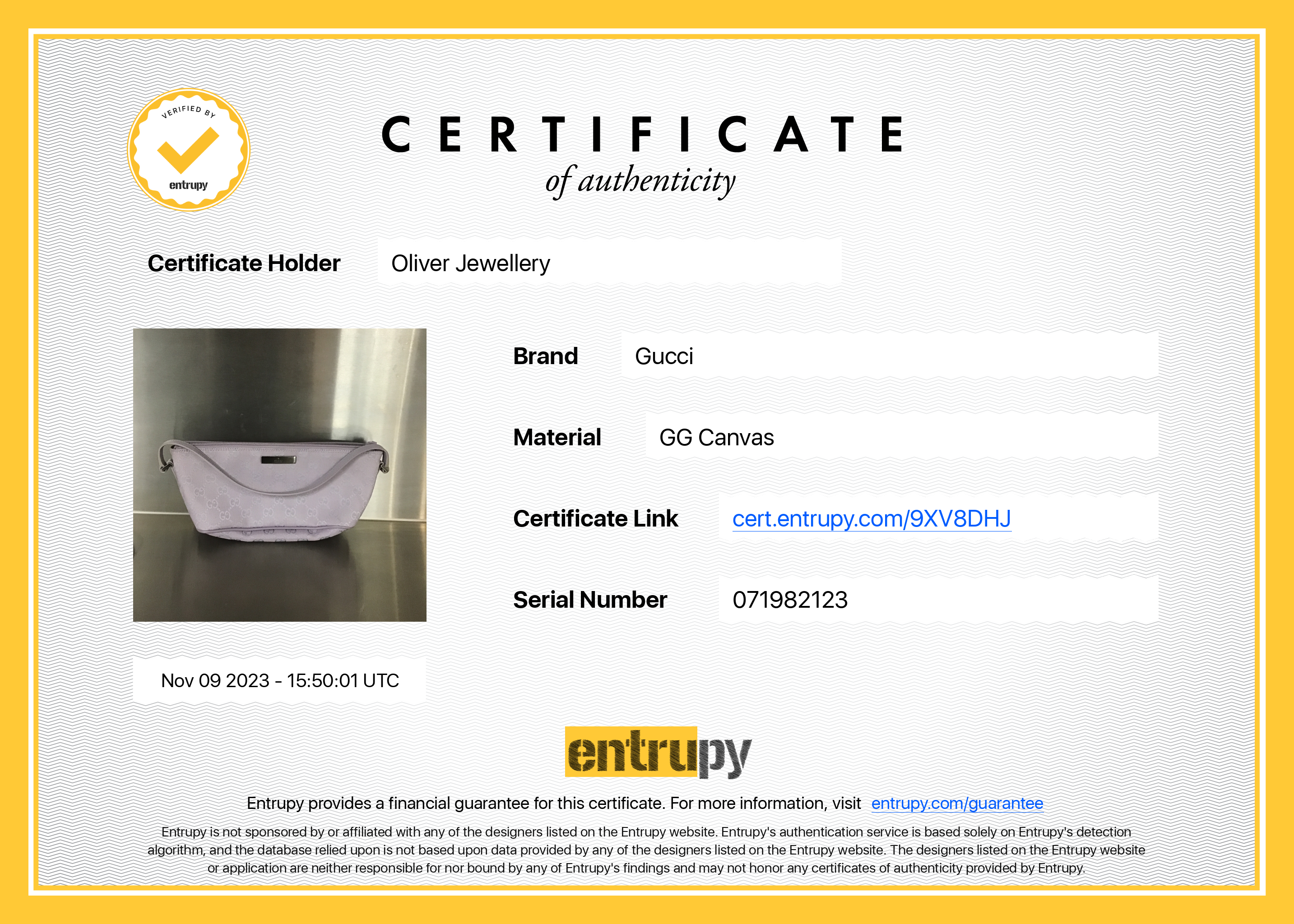 Gucci Purple GG Canvas Boat Pochette