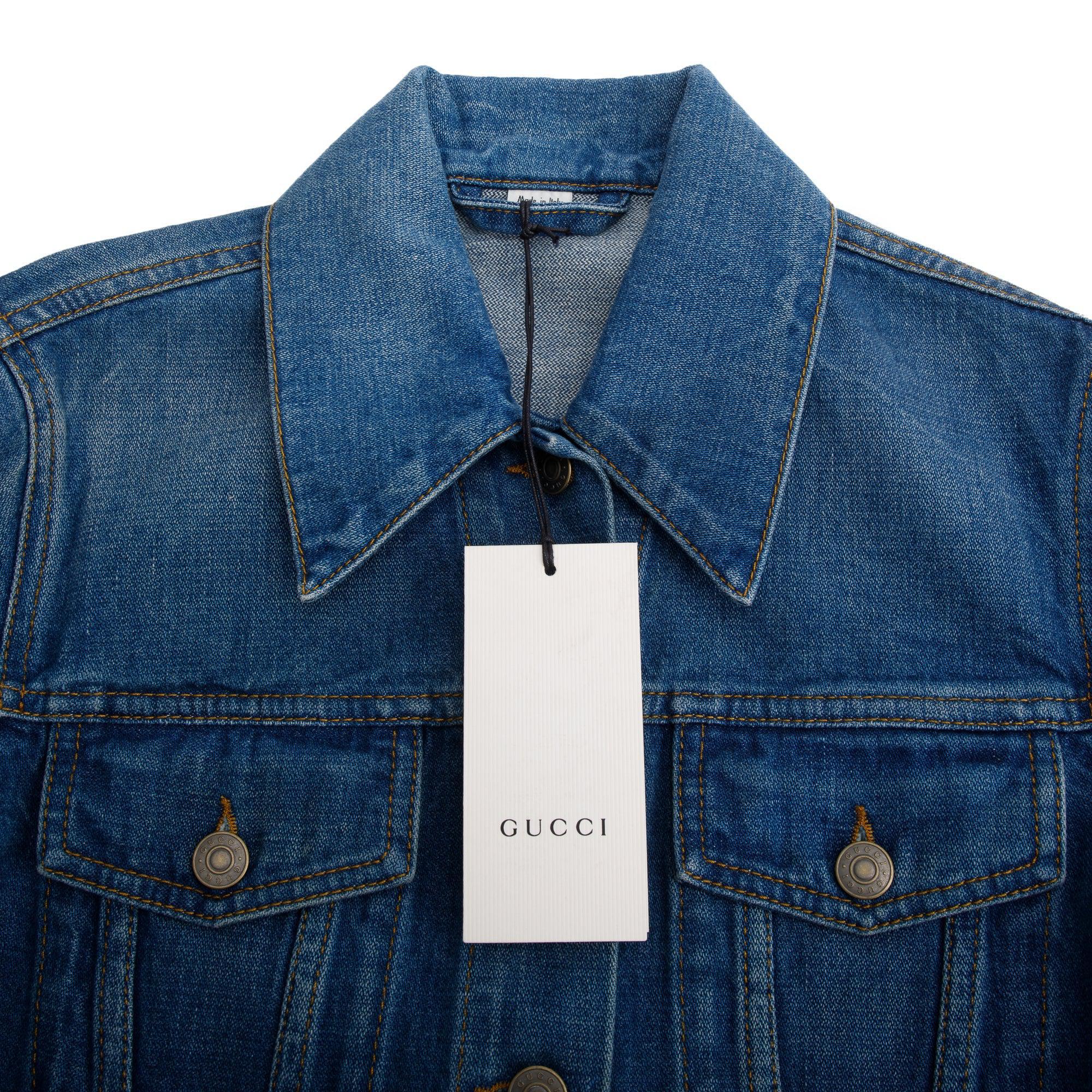 Gucci 'Quelle Qu'En Soit La Saison' Blue Denim Jacket, Size 38