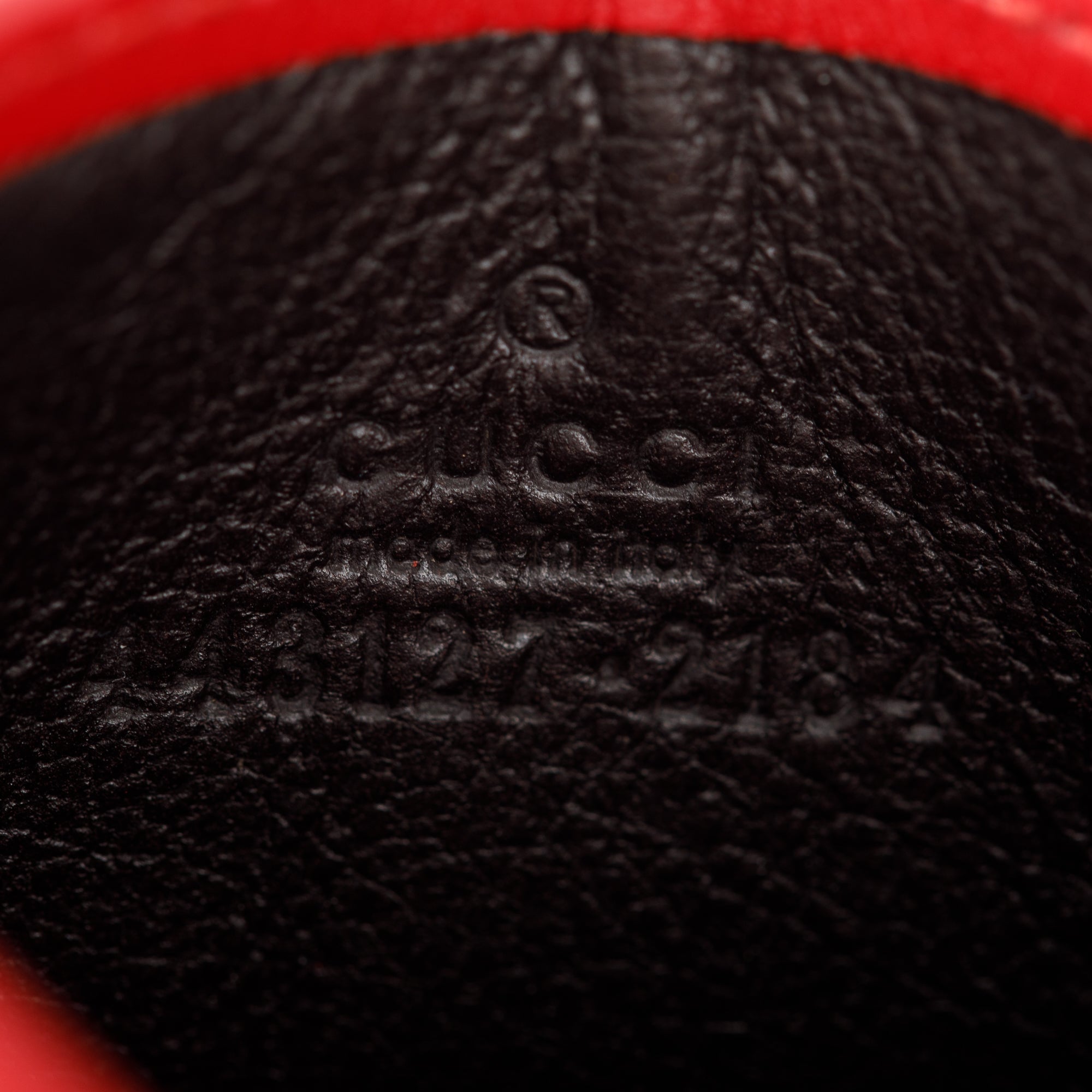 Gucci Red Calfskin Leather GG Marmont Card Holder w/ Box