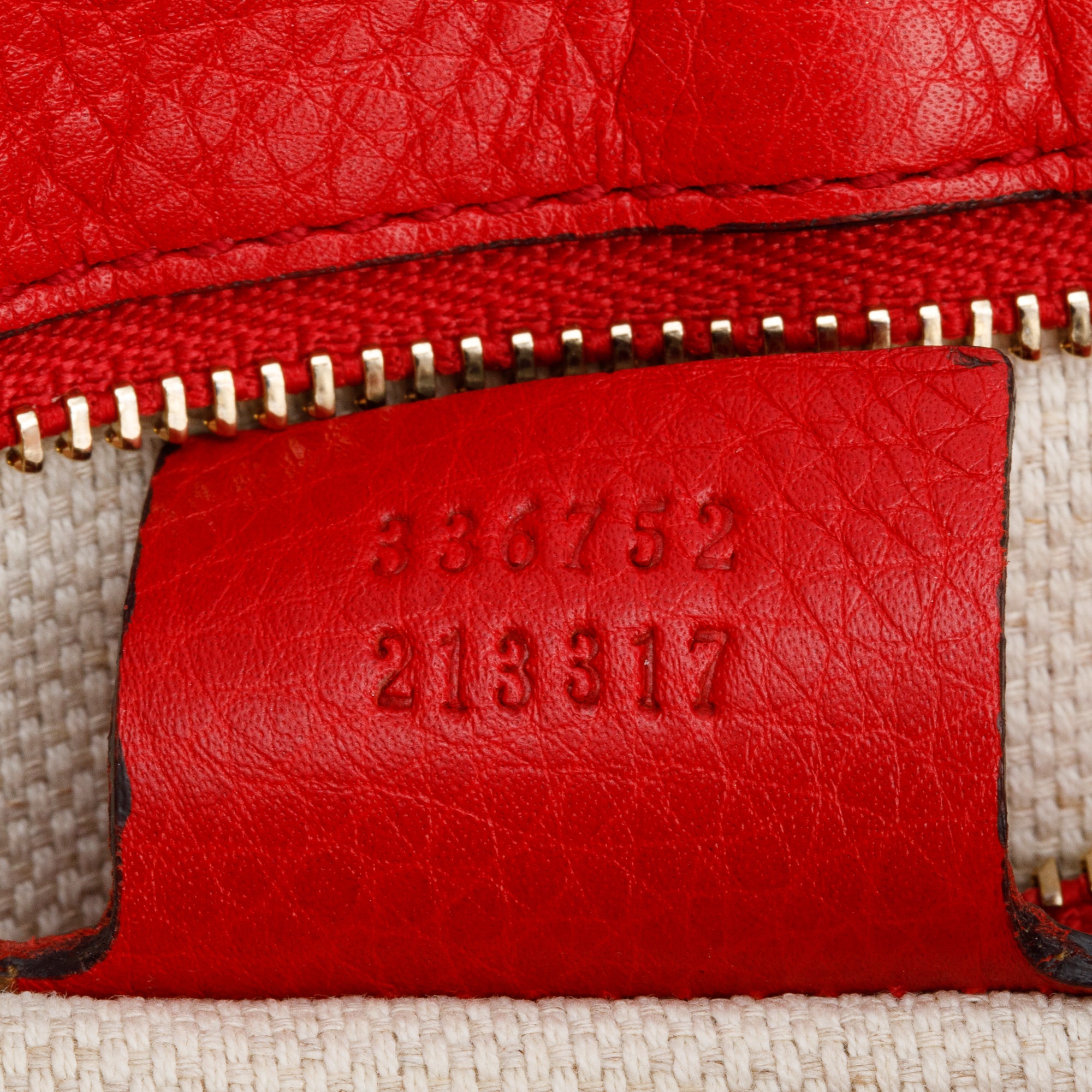 Gucci Red Calfskin Leather Medium Soho Chain Crossbody Bag