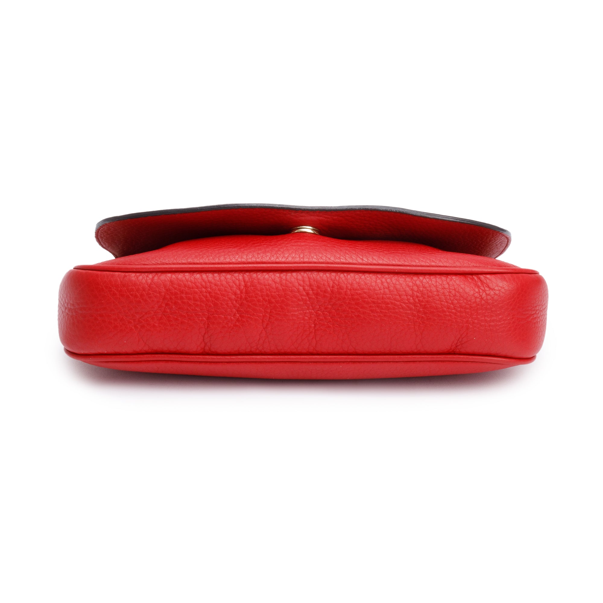 Gucci Red Calfskin Leather Medium Soho Chain Crossbody Bag