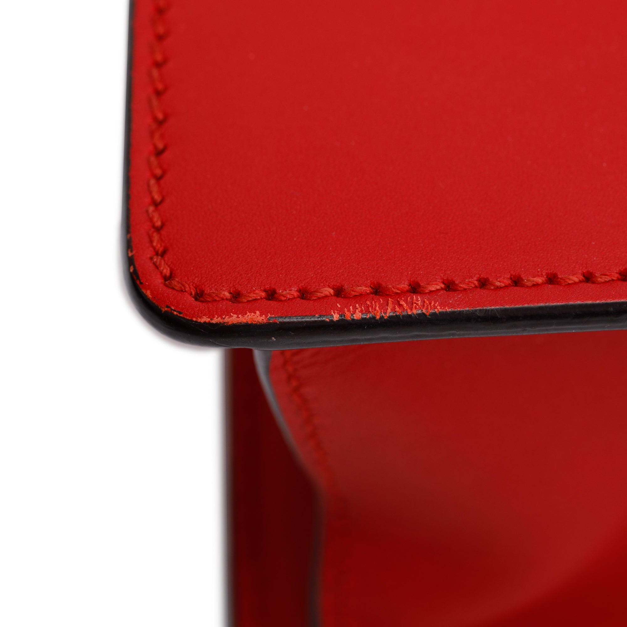 Gucci Red Calfskin Leather Web Small Sylvie Chain Shoulder Bag