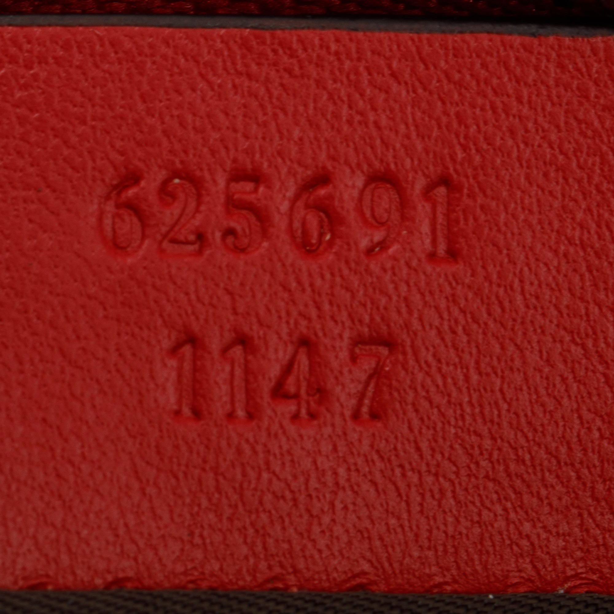 Gucci Red Calfskin Matelasse GG Marmont Key Pouch