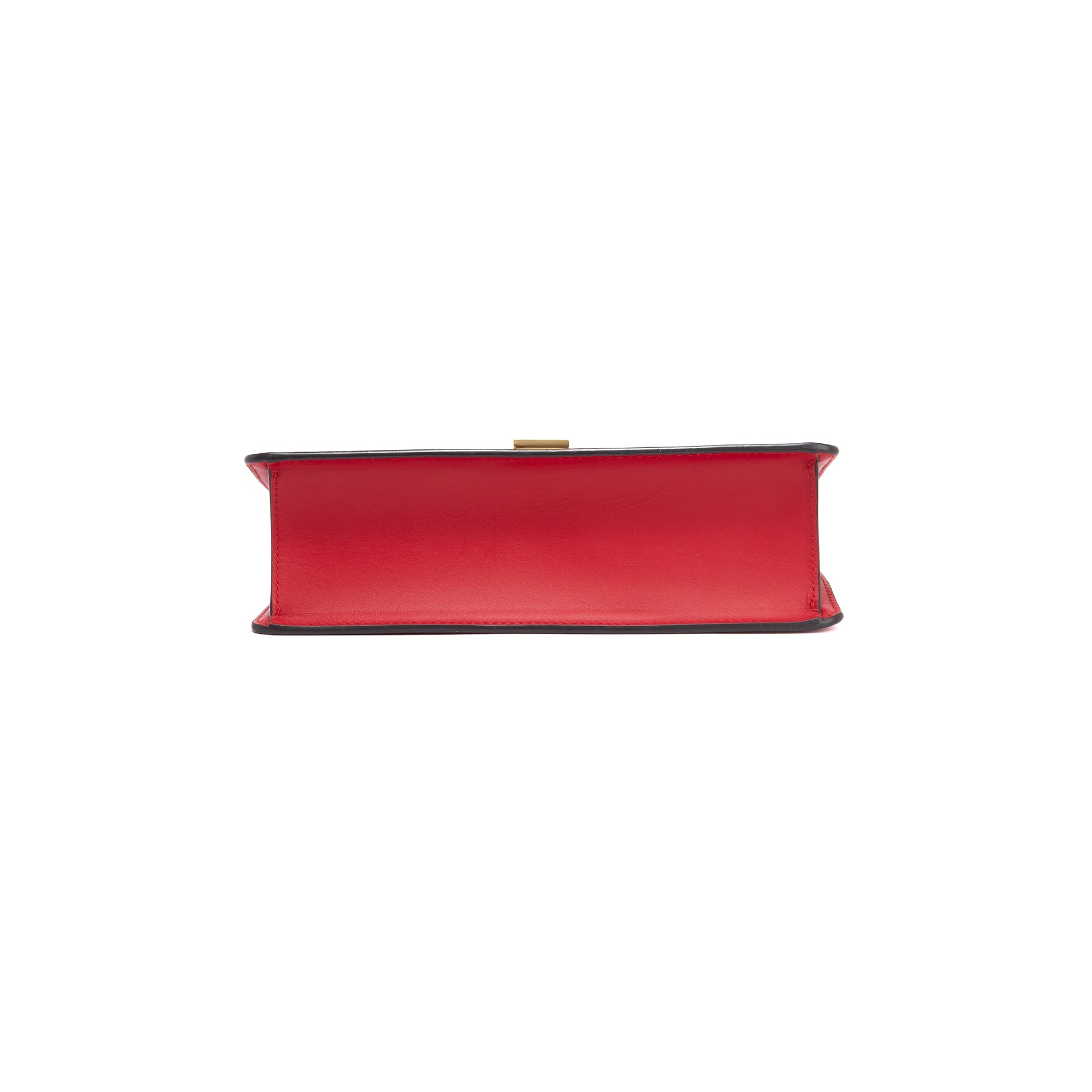 Gucci Red Calfskin Small Sylvie Shoulder Bag