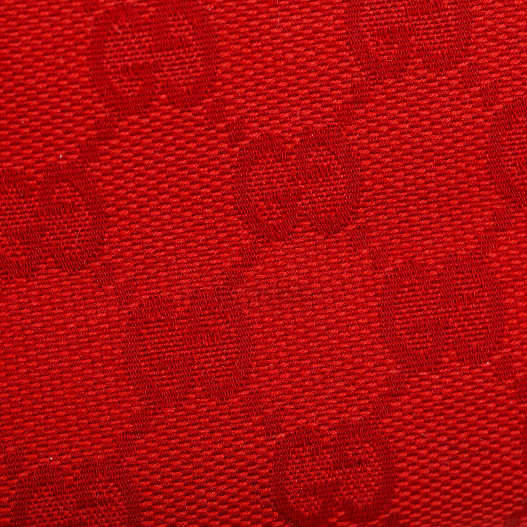 Gucci Red GG Canvas Boat Pochette