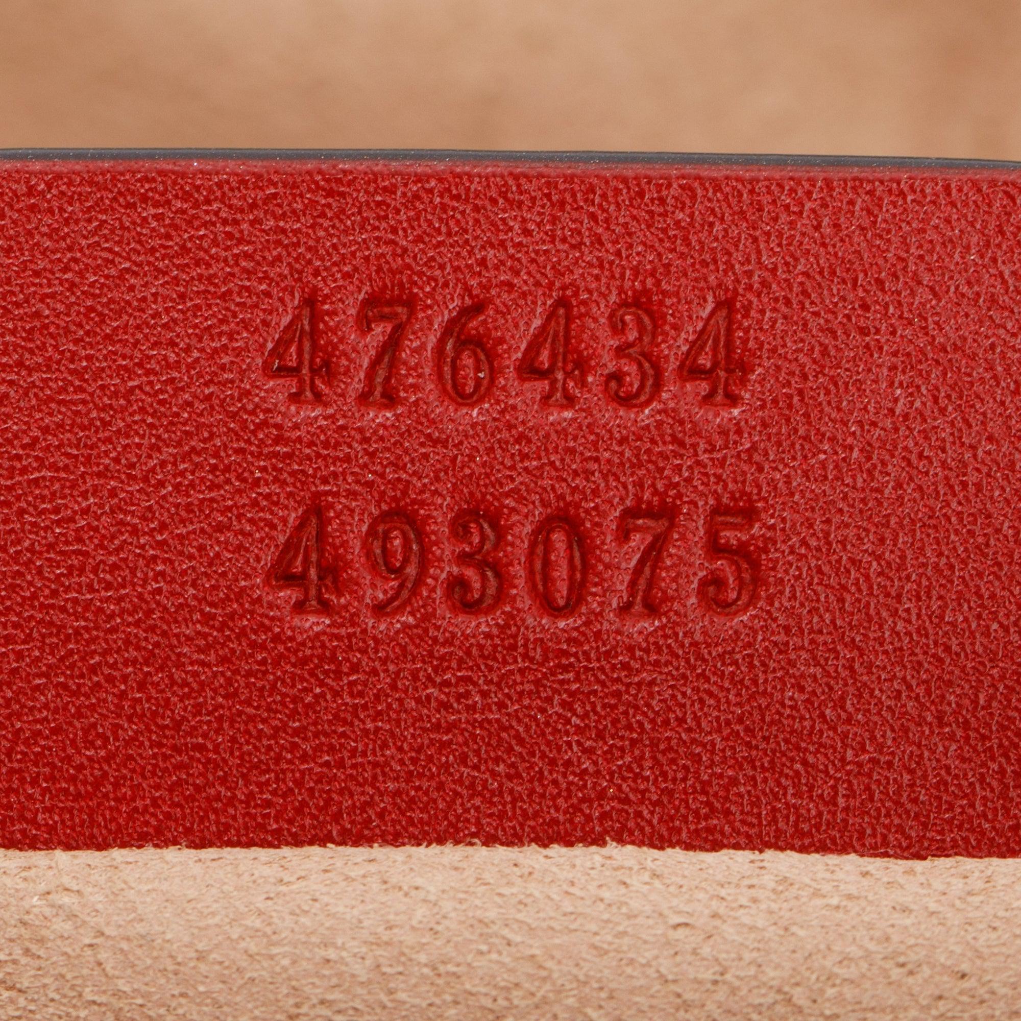 Gucci Red GG Marmont Matelasse Leather Belt Bag