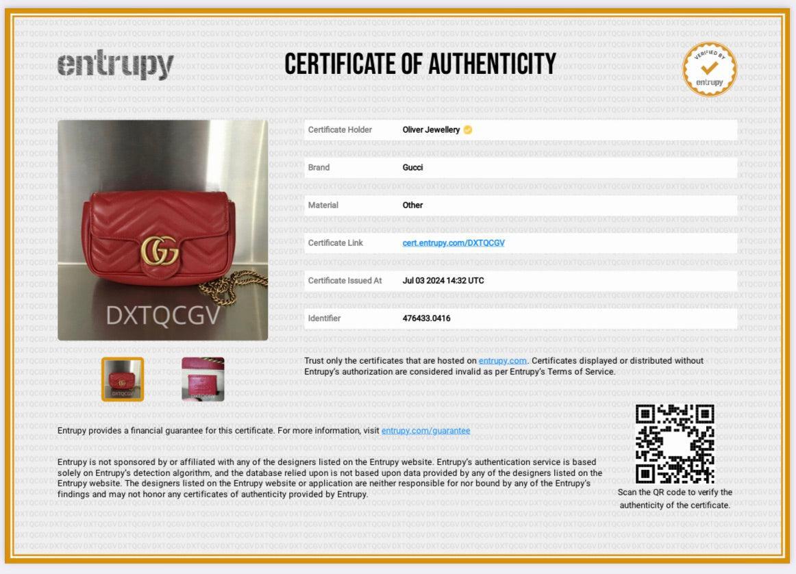 Gucci Red GG Marmont Matelasse Leather Super Mini Bag