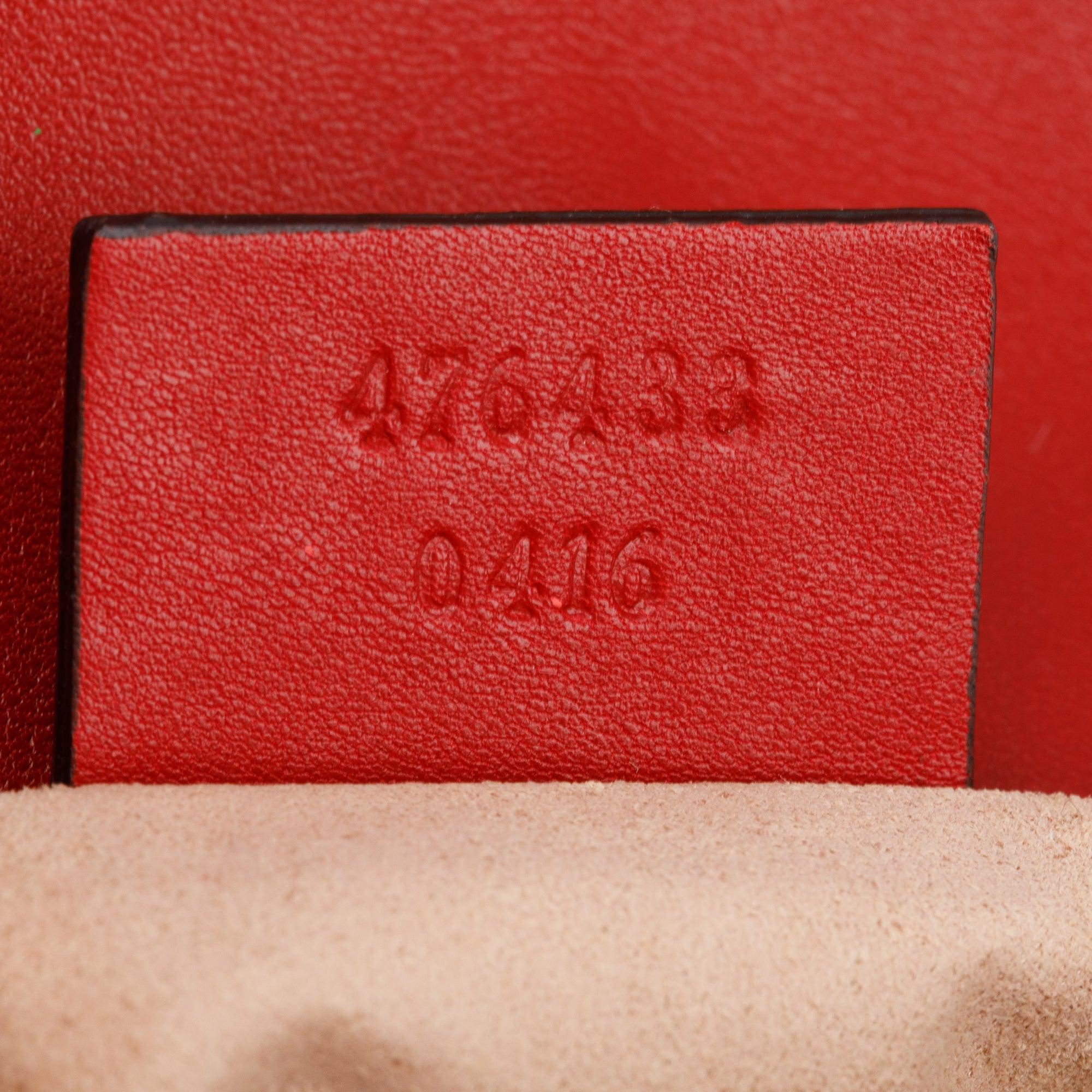 Gucci Red GG Marmont Matelasse Leather Super Mini Bag