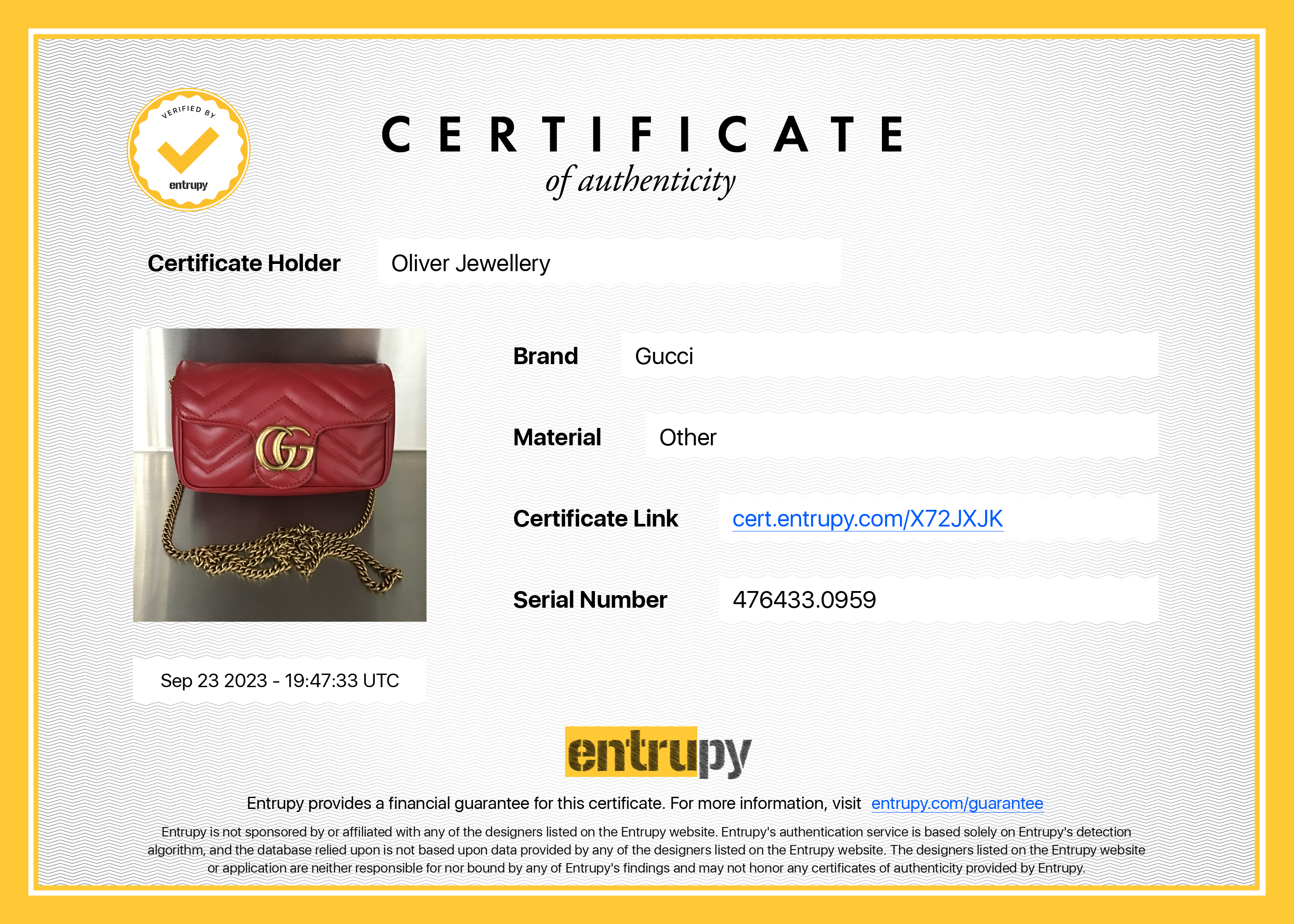 Gucci Red GG Marmont Matelasse Leather Super Mini Bag