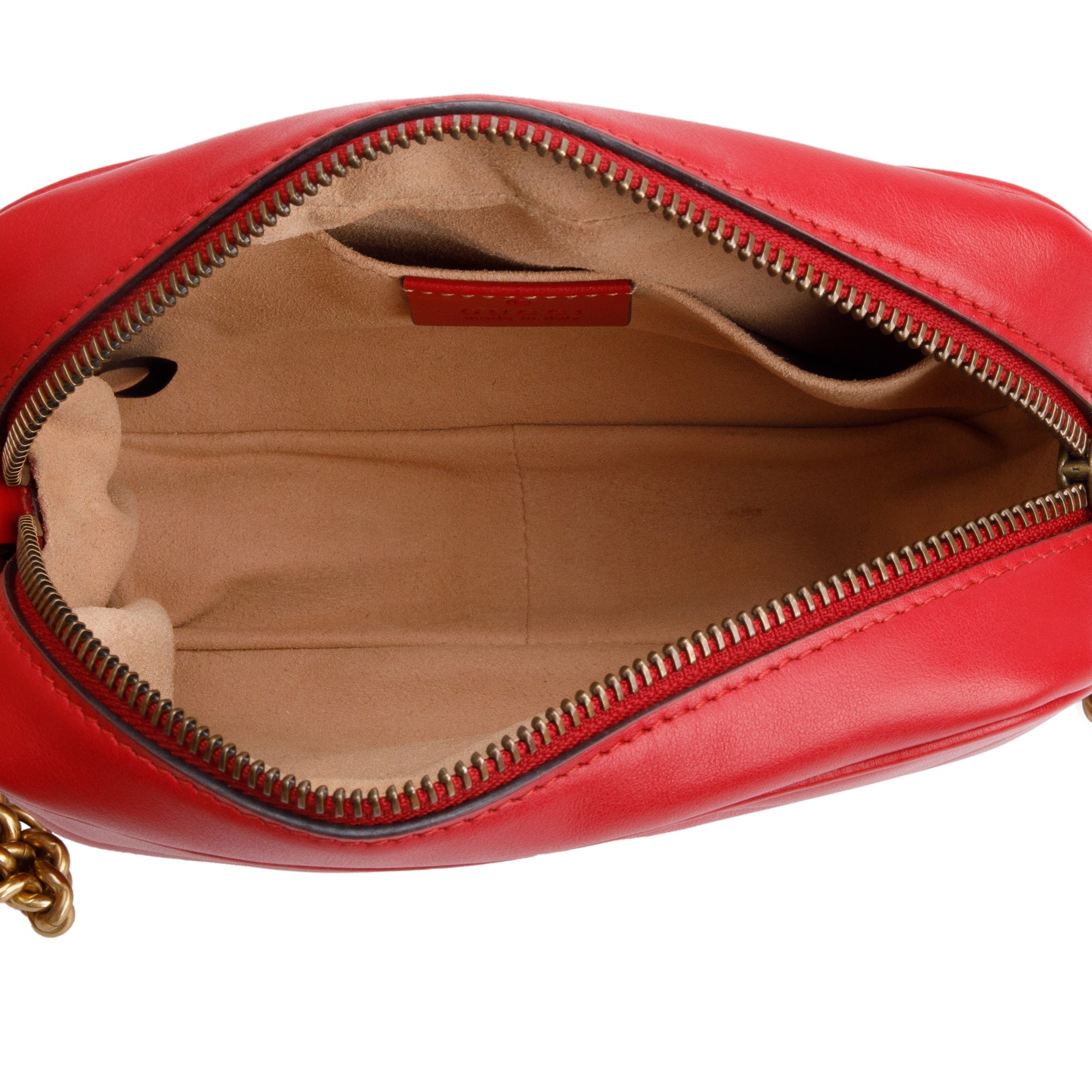 Gucci Red GG Marmont Matelasse Mini Shoulder Bag