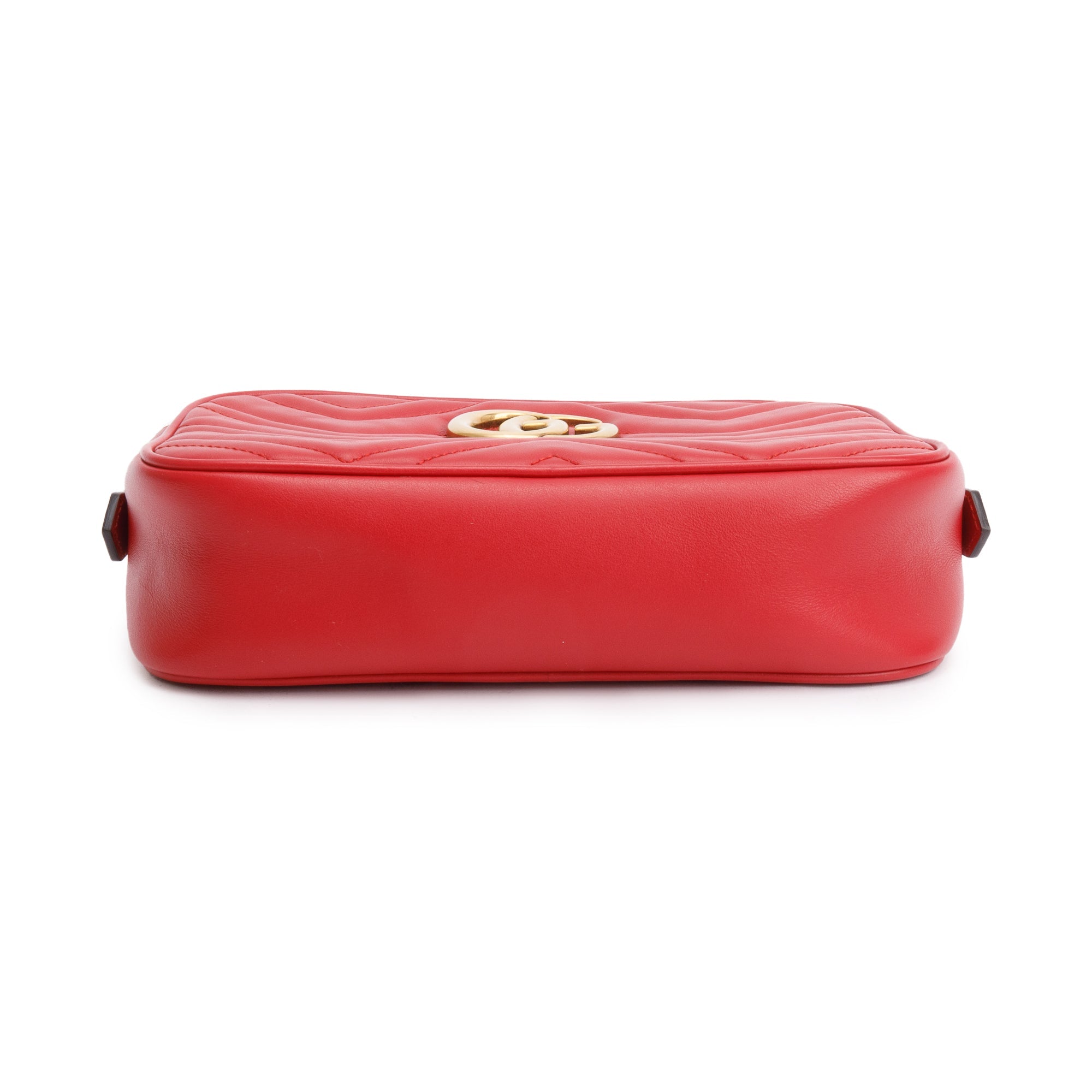Gucci Red GG Marmont Matelasse Small Shoulder Bag