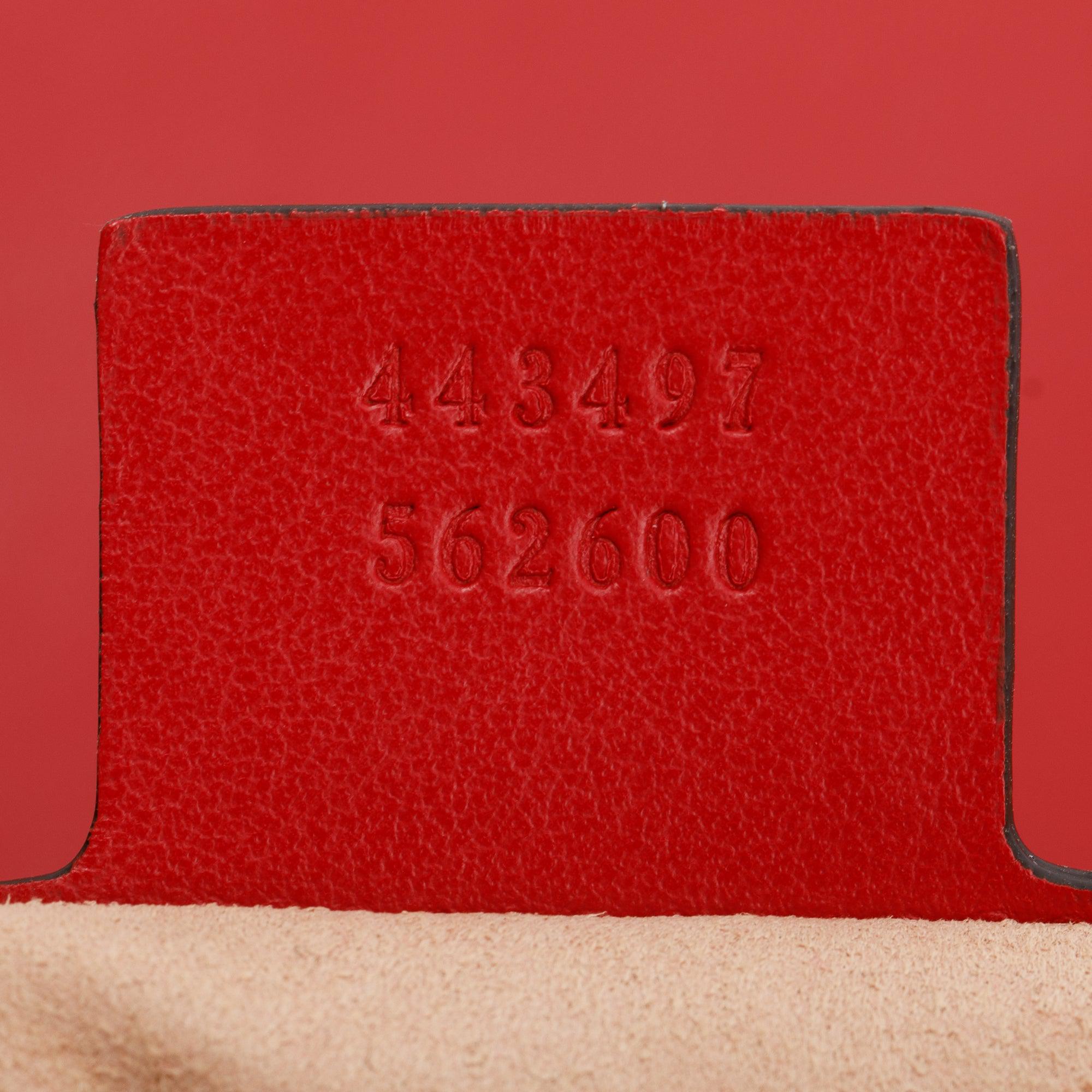 Gucci Red GG Marmont Matelasse Small Shoulder Bag