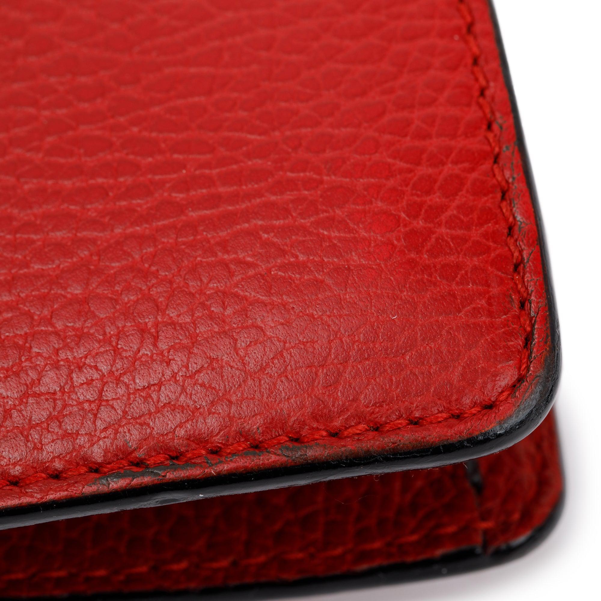 Gucci Red Leather Dionysus Small Shoulder Bag