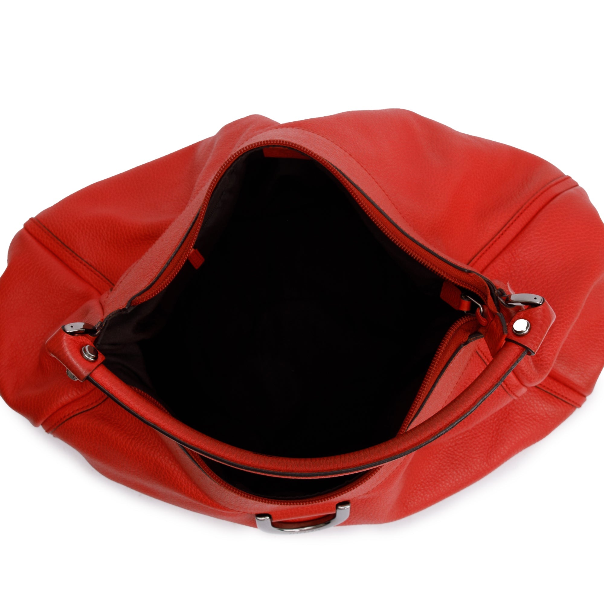 Gucci Red Leather Medium Abbey D-Ring Hobo