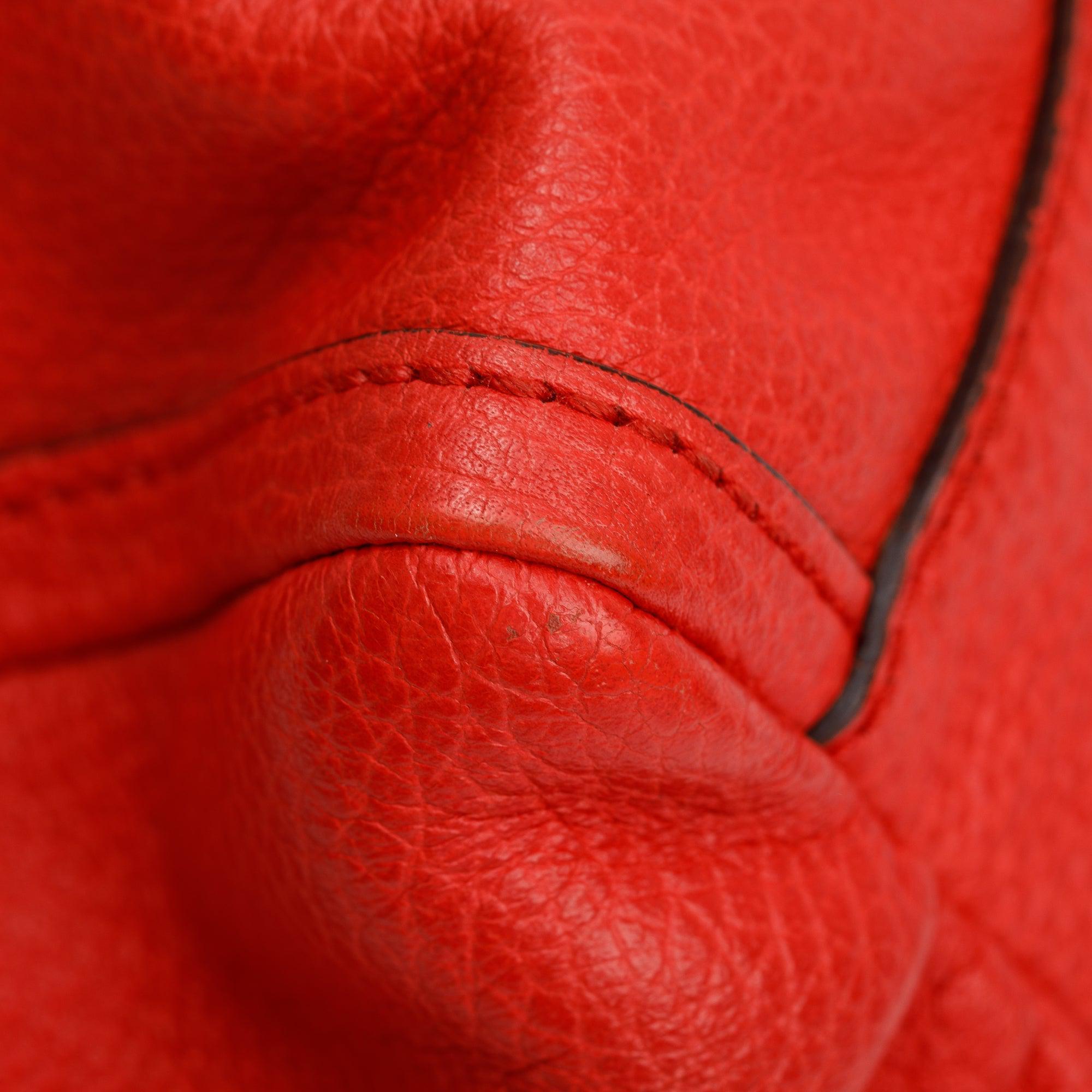 Gucci Red Leather Medium Abbey D-Ring Hobo