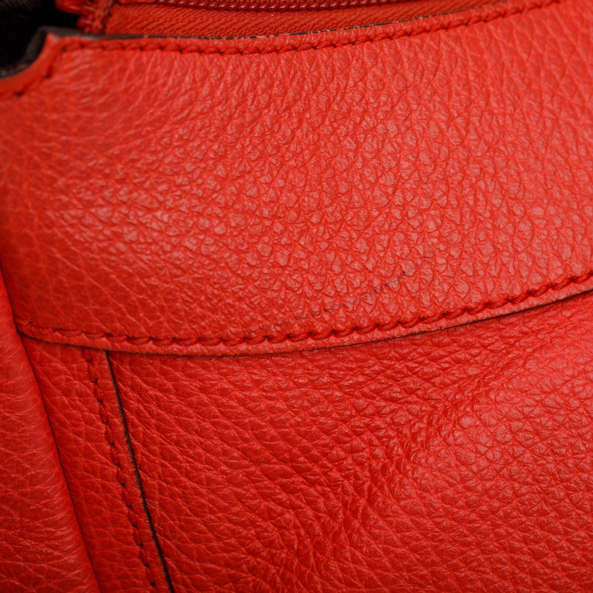 Gucci Red Leather Medium Abbey D-Ring Hobo