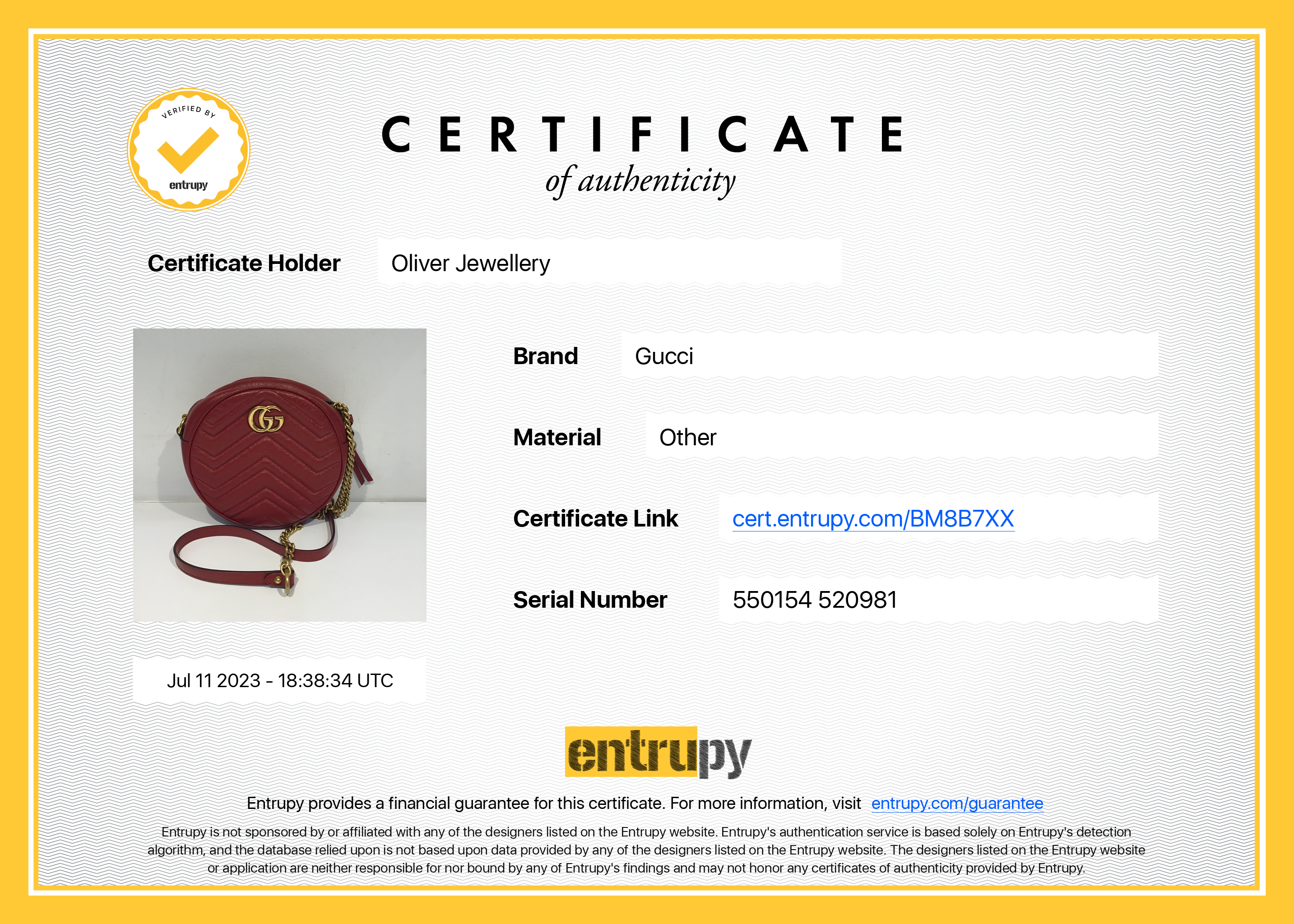 Gucci Red Mini GG Marmont Matelasse Round Shoulder Bag