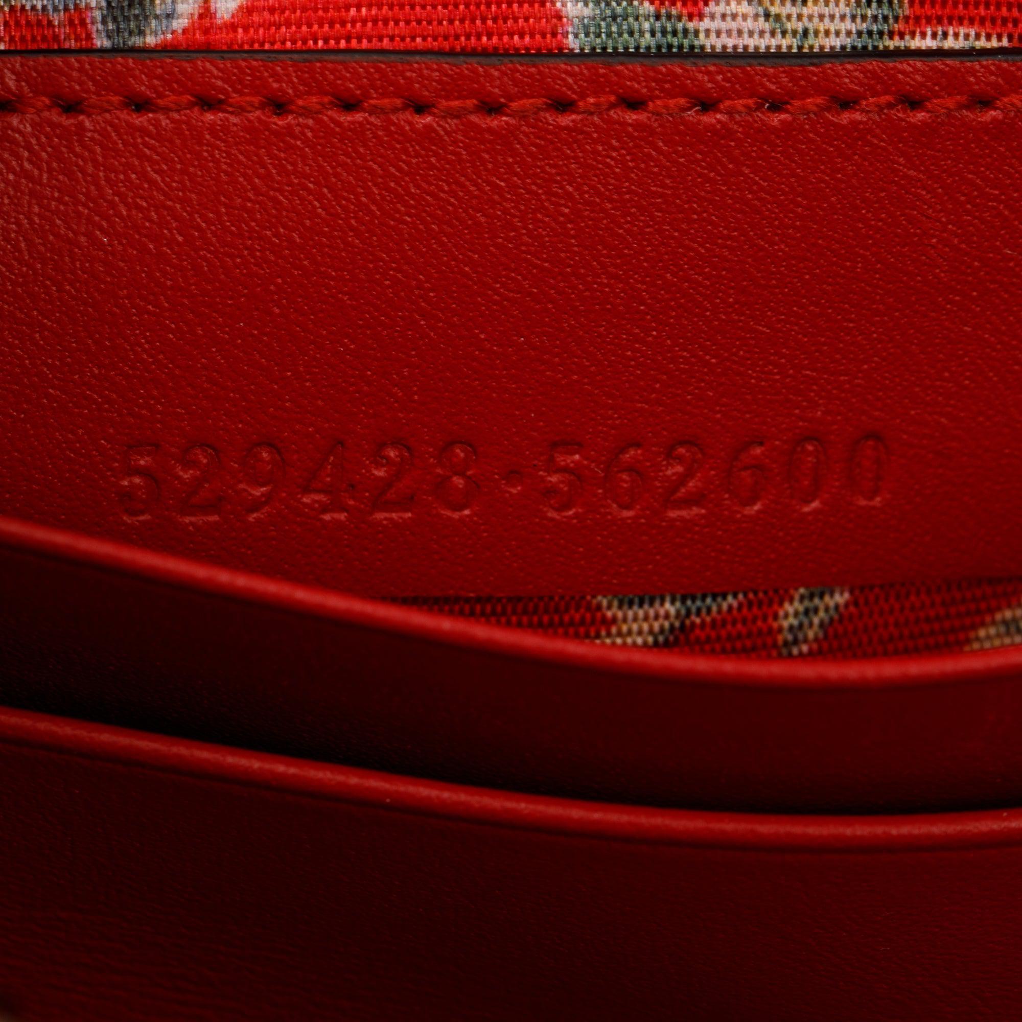 Gucci Red Patent Leather & Rubber Game Patch Logo Belt Bag, Size 85 34