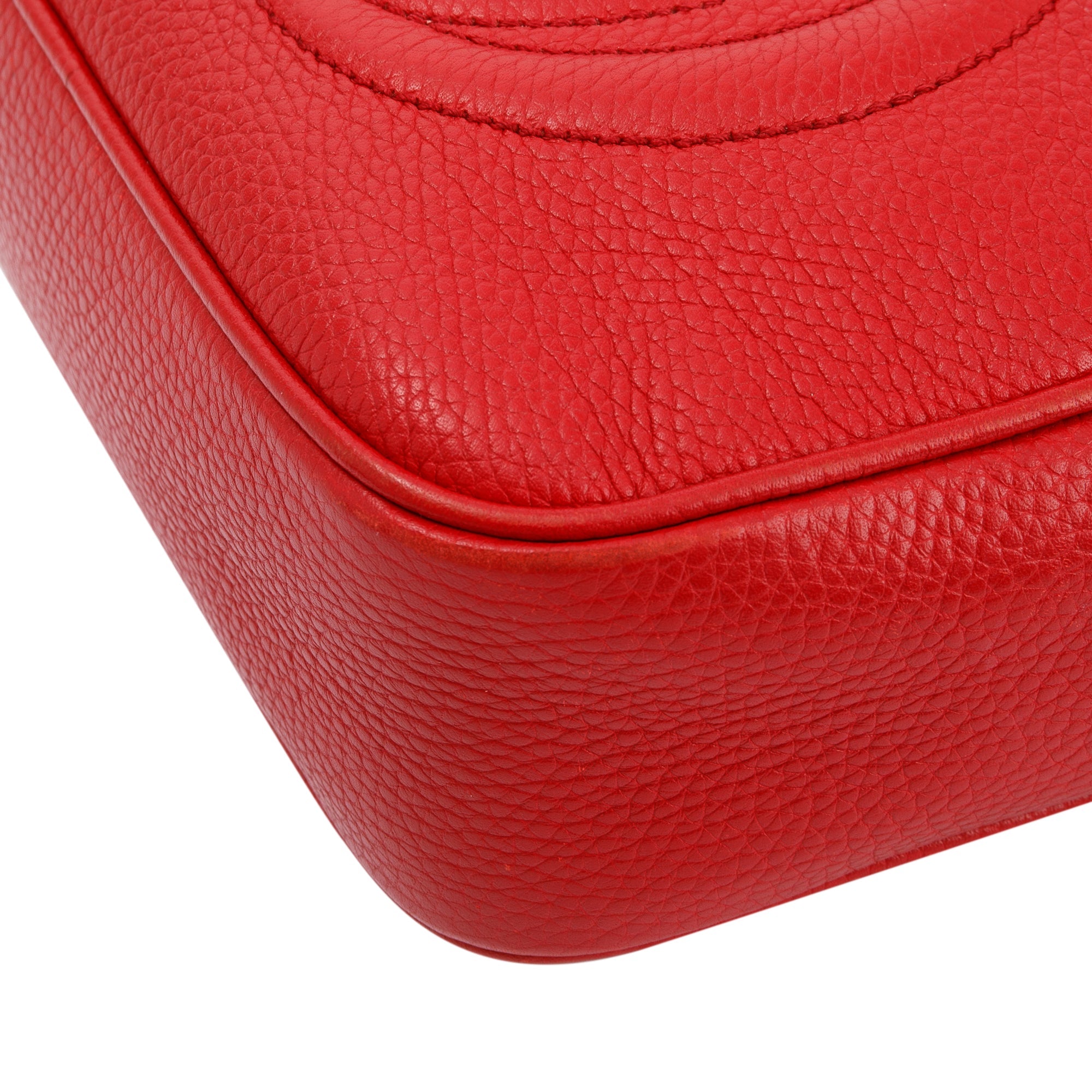Gucci Red Soho Small Leather Disco Bag