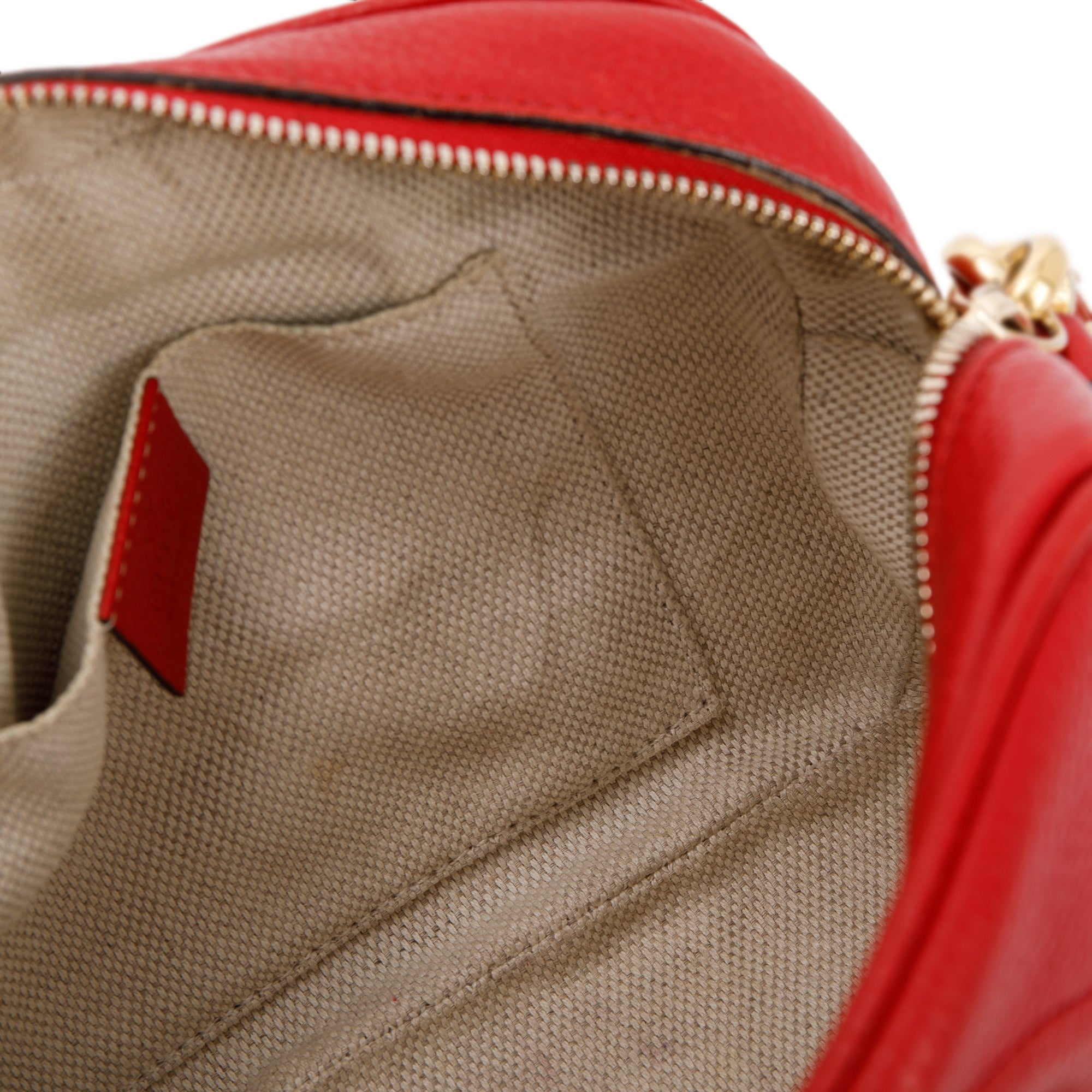 Gucci Red Soho Small Leather Disco Bag