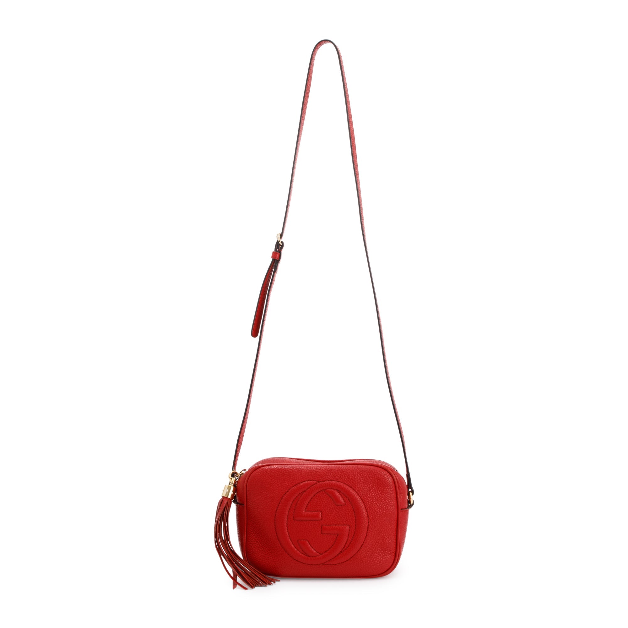 Gucci Red Soho Small Leather Disco Bag