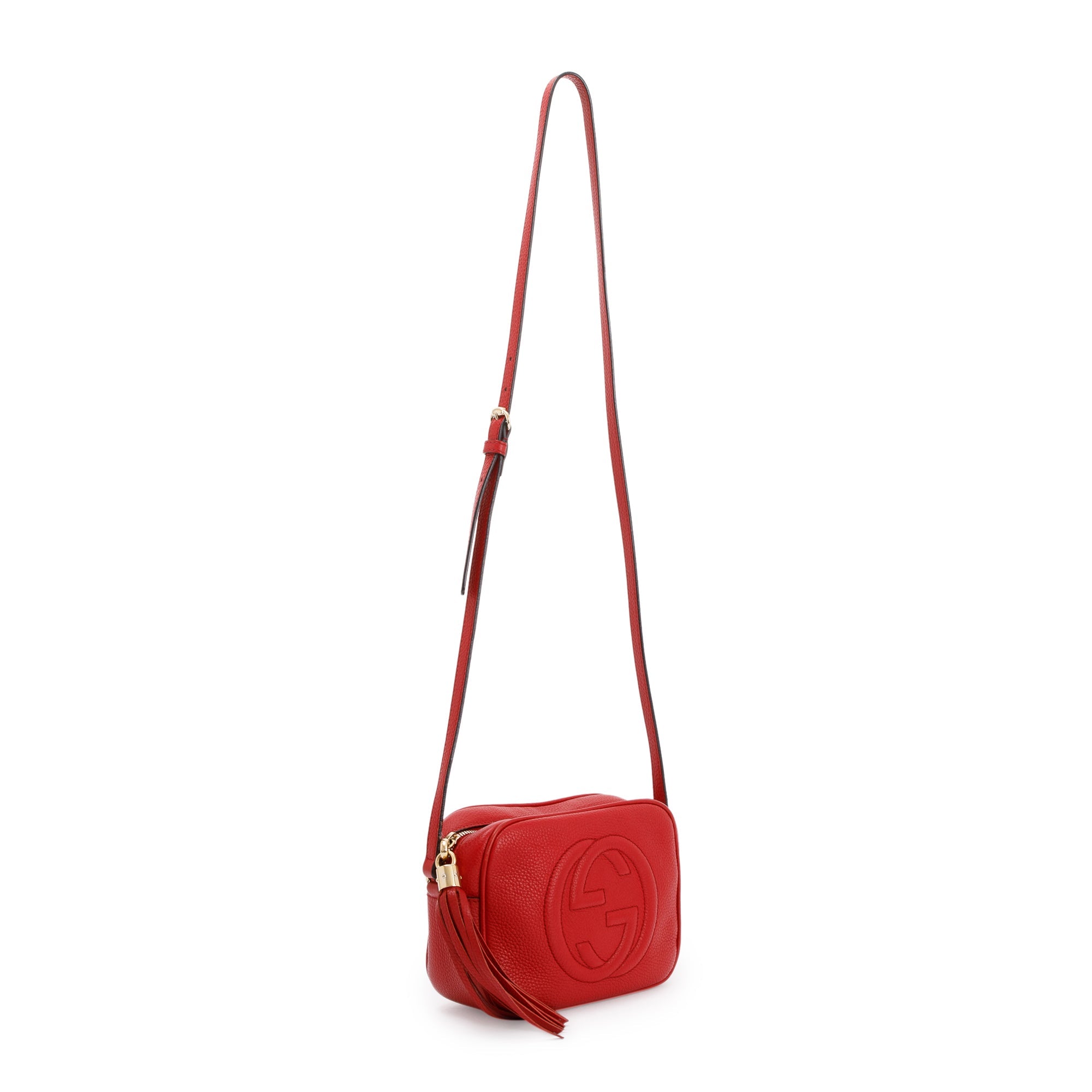 Gucci Red Soho Small Leather Disco Bag