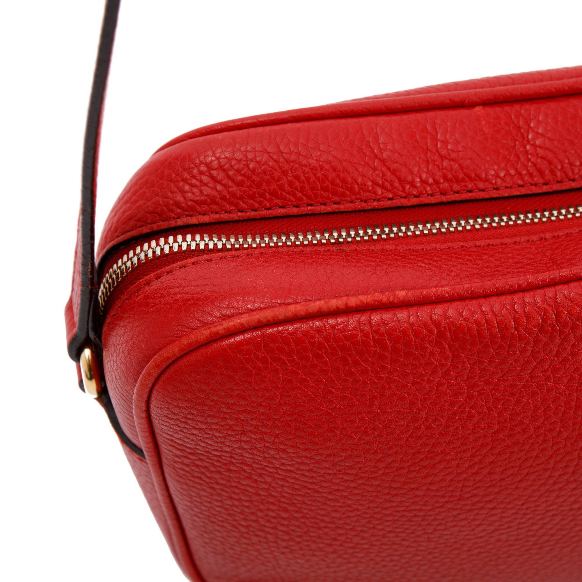 Gucci Red Soho Small Leather Disco Bag