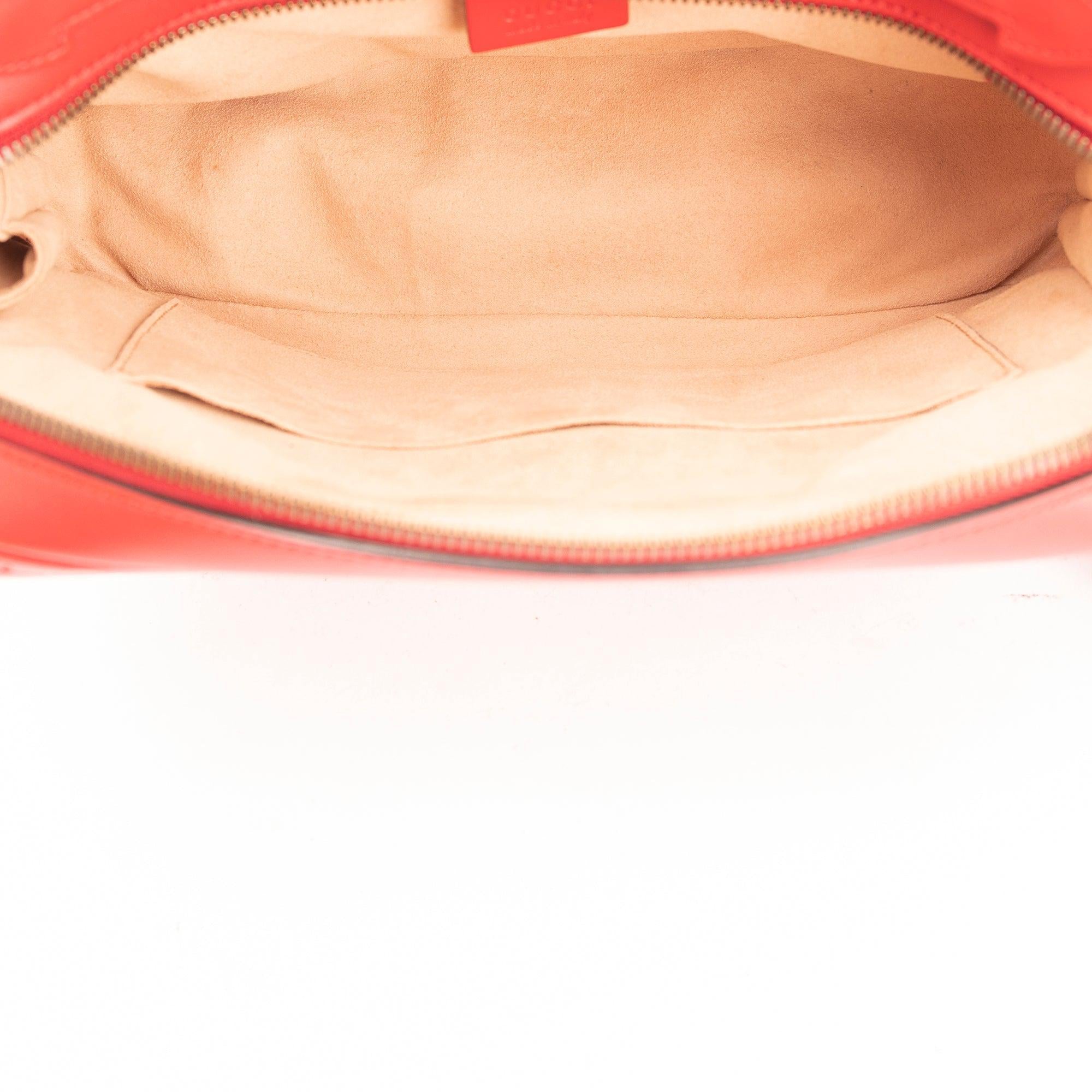 Gucci Red Sylvie Web GG Marmont Small Shoulder Bag