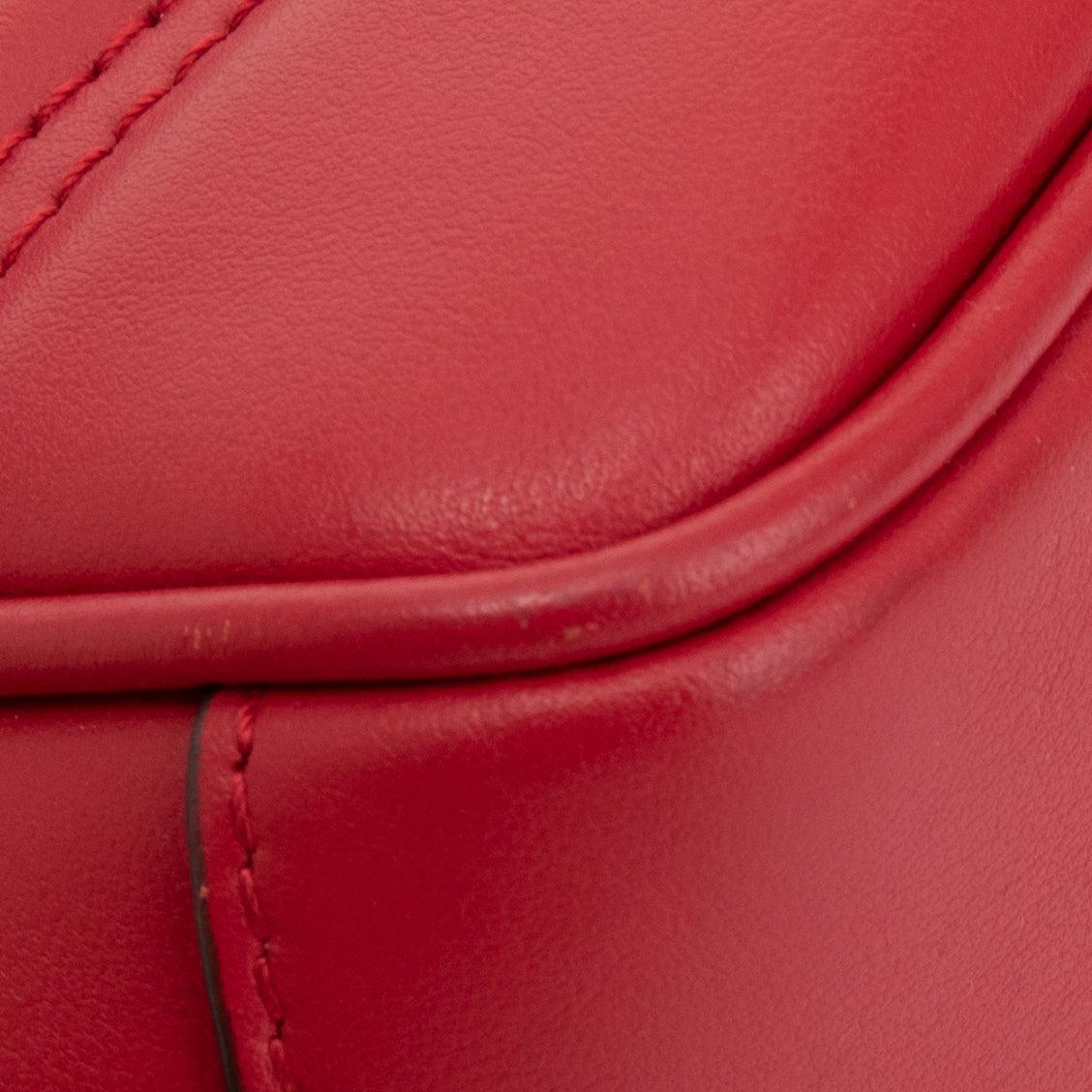 Gucci Red Sylvie Web GG Marmont Small Shoulder Bag