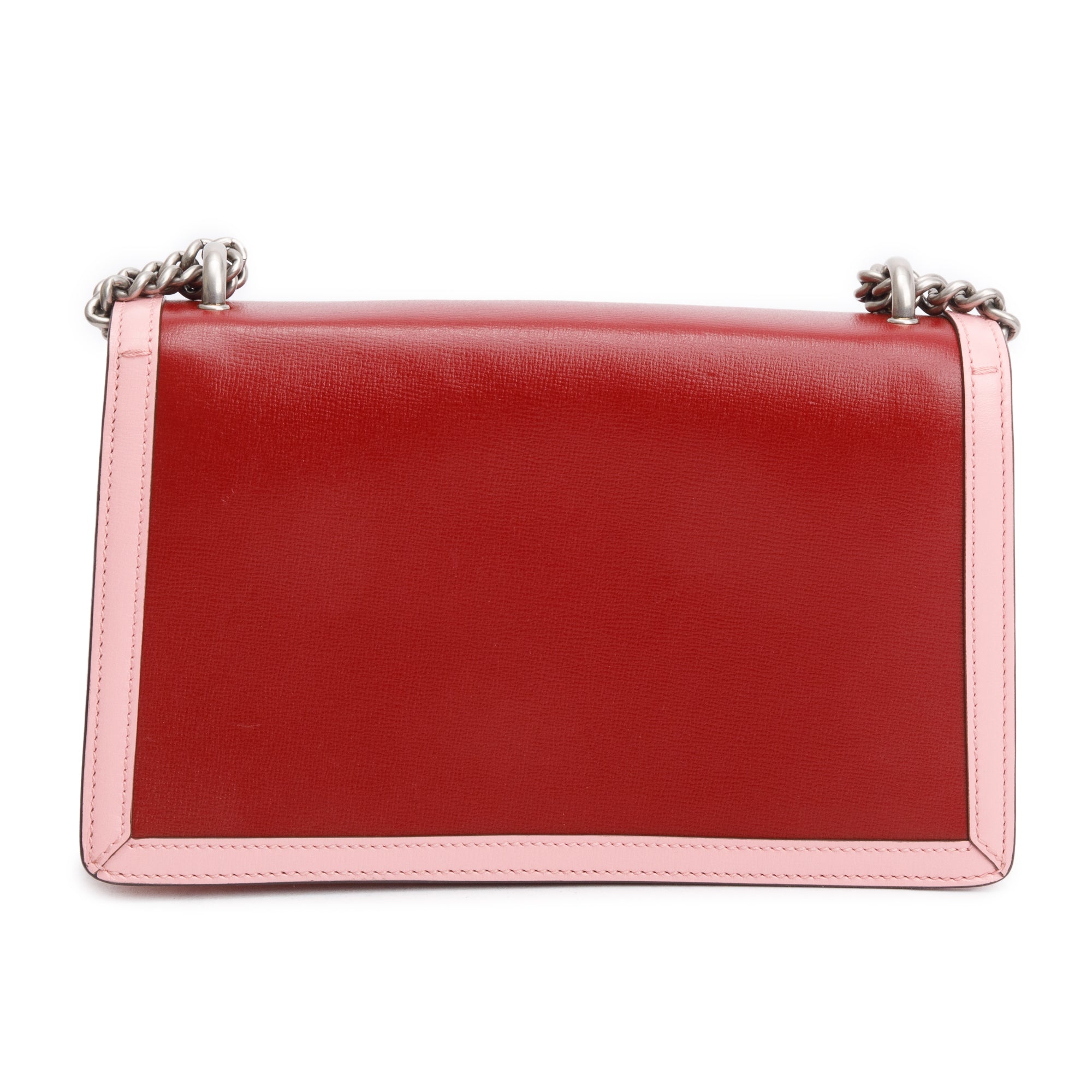 Gucci Red/Pink Bicolor Calfskin Leather Small Dionysus Shoulder Bag