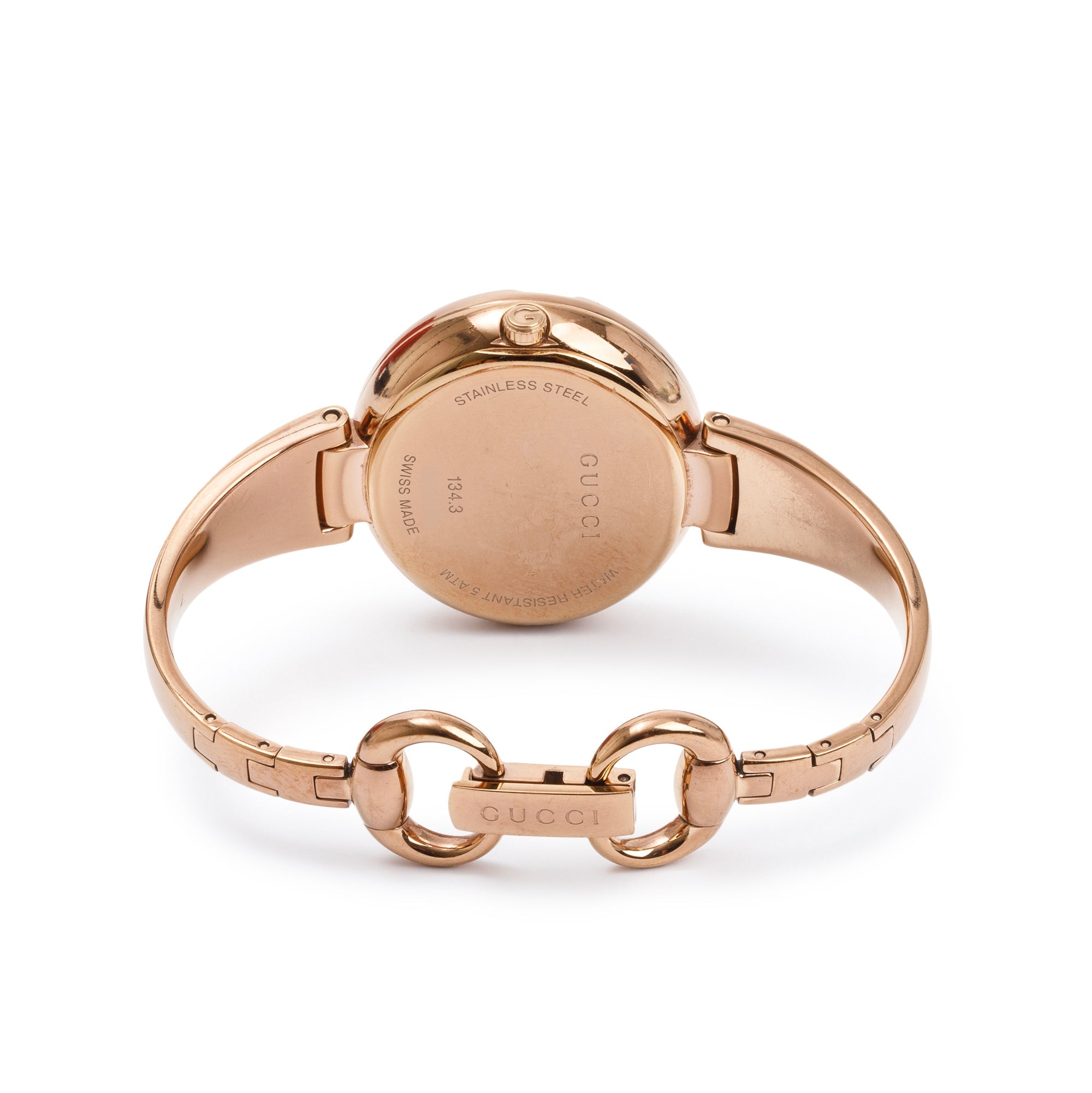 Gucci Rose Gold Plated Stainless Steel Guccissima 36 mm Watch