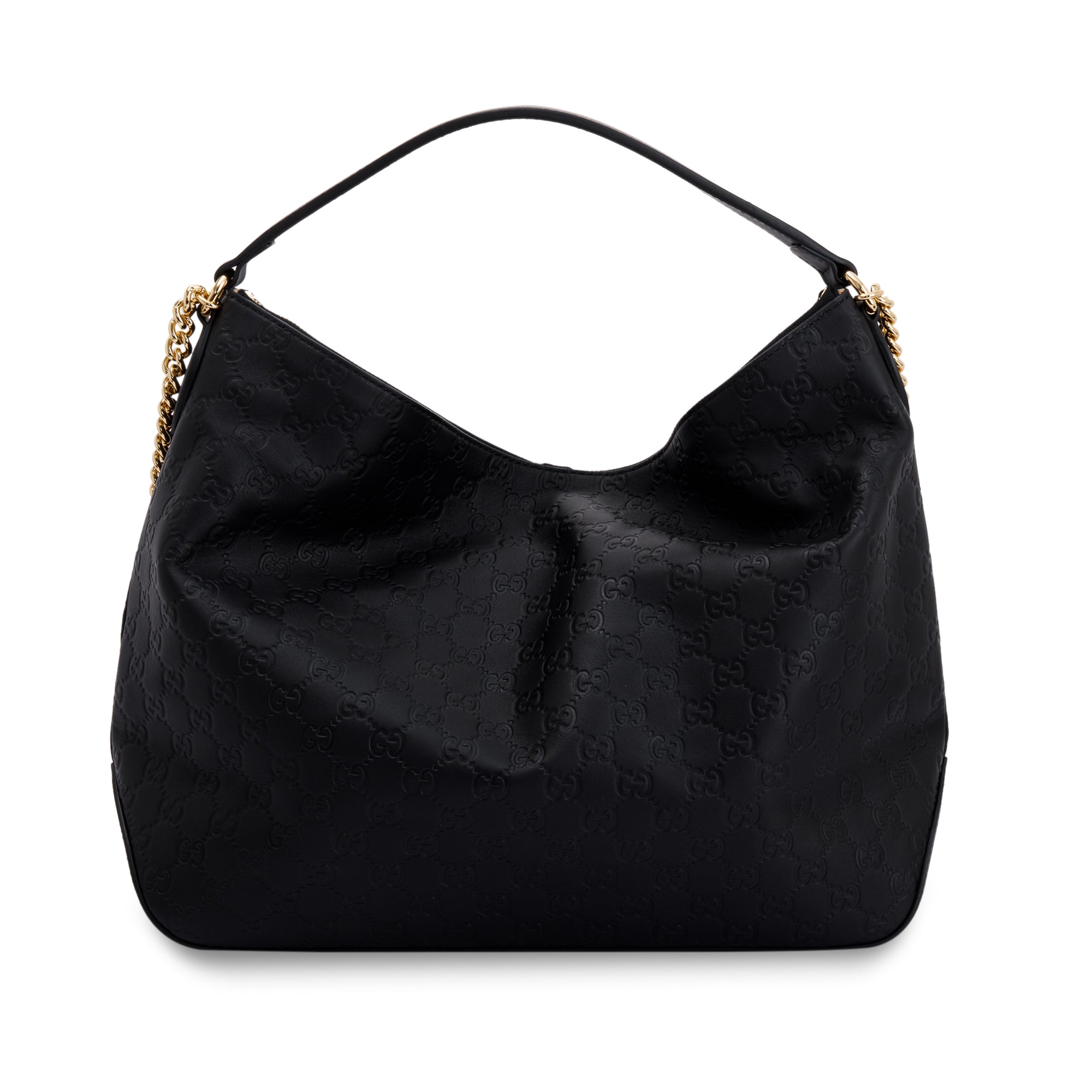 Gucci Signature Leather Linea A Large Hobo