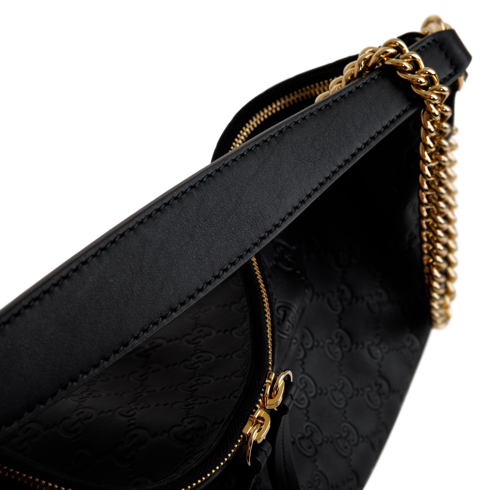 Gucci Signature Leather Linea A Large Hobo