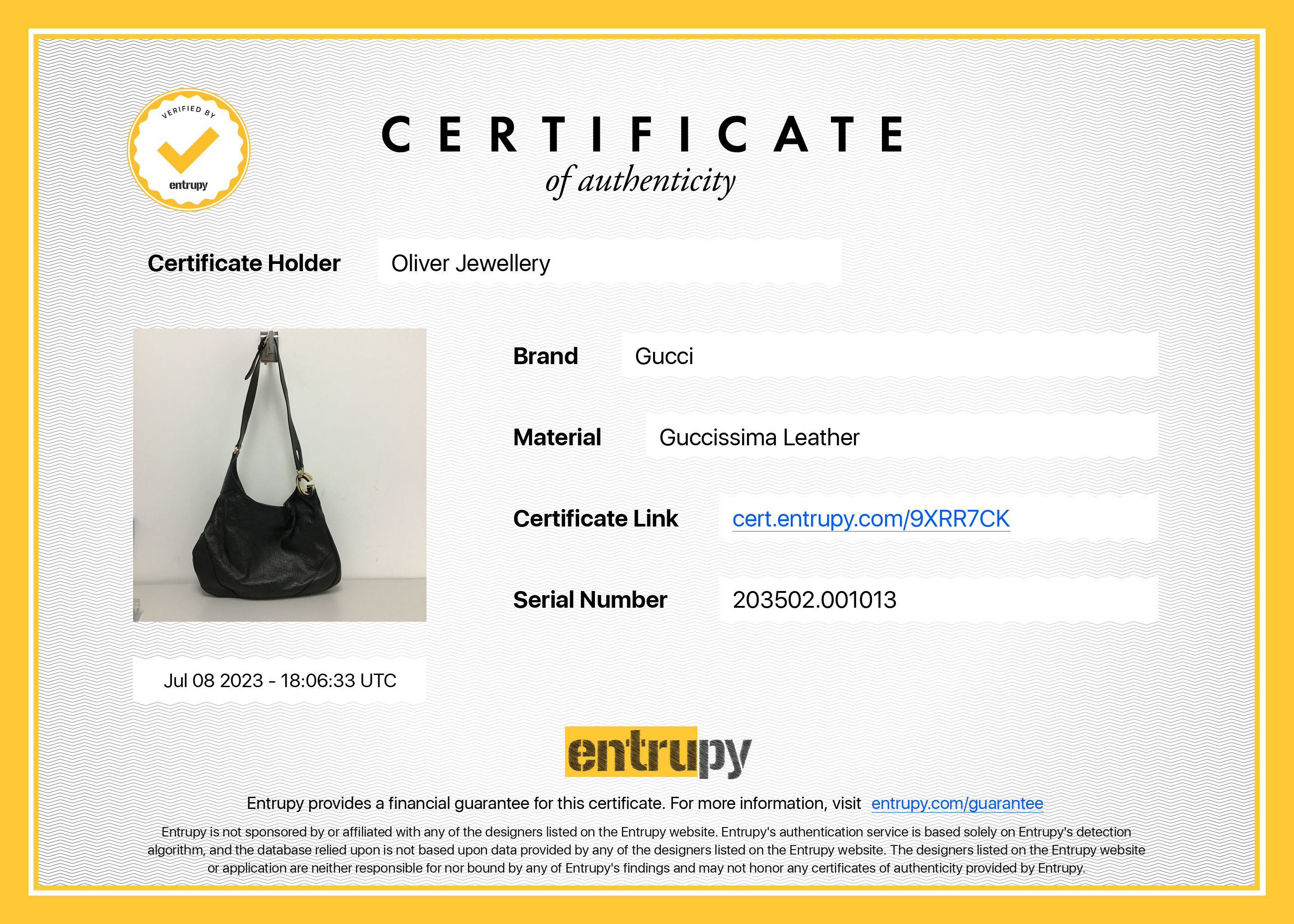 Gucci Signature Leather Medium Charlotte Hobo