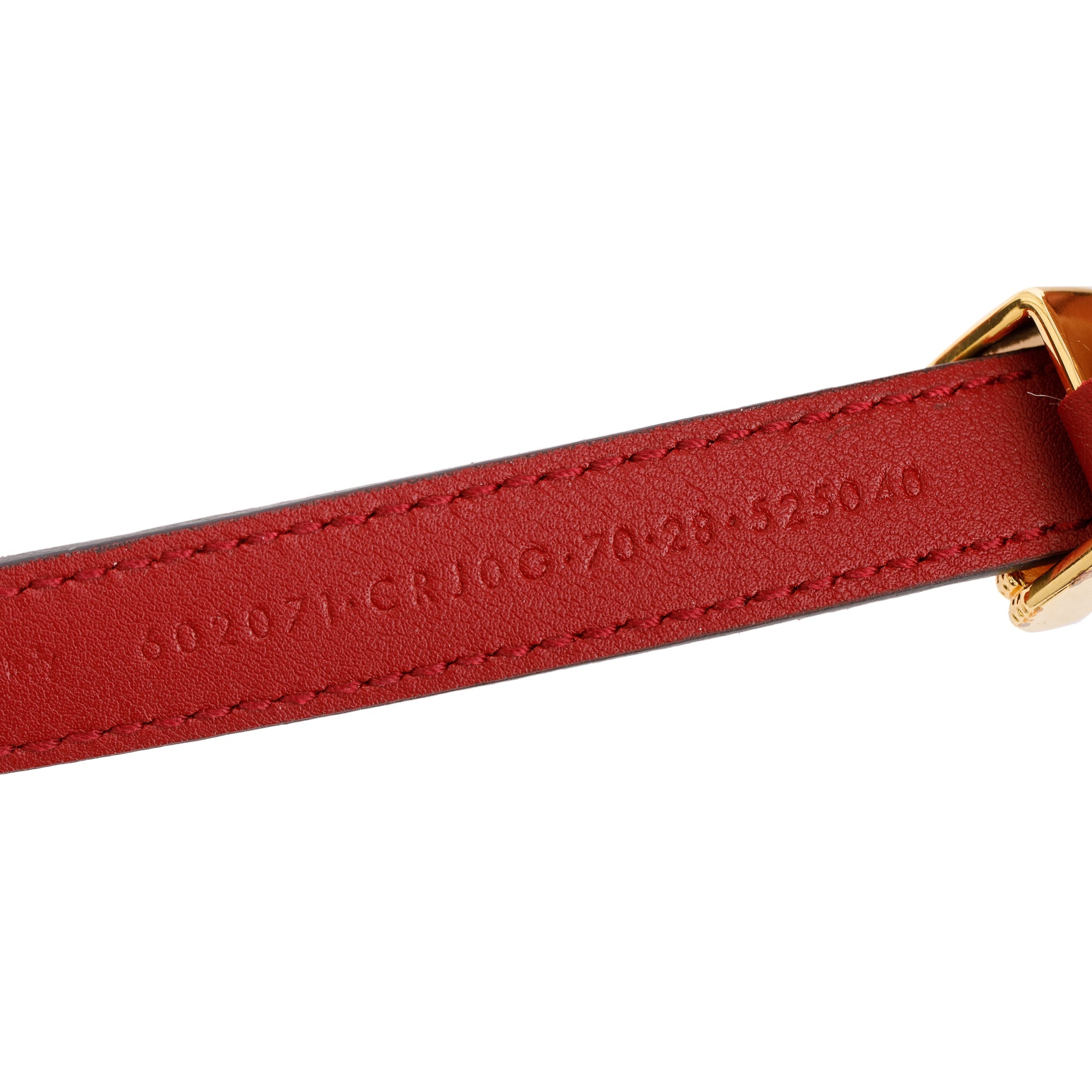 Gucci Skinny Marmont Red Suede Torchon Buckle Belt, 70 28 w/ Box