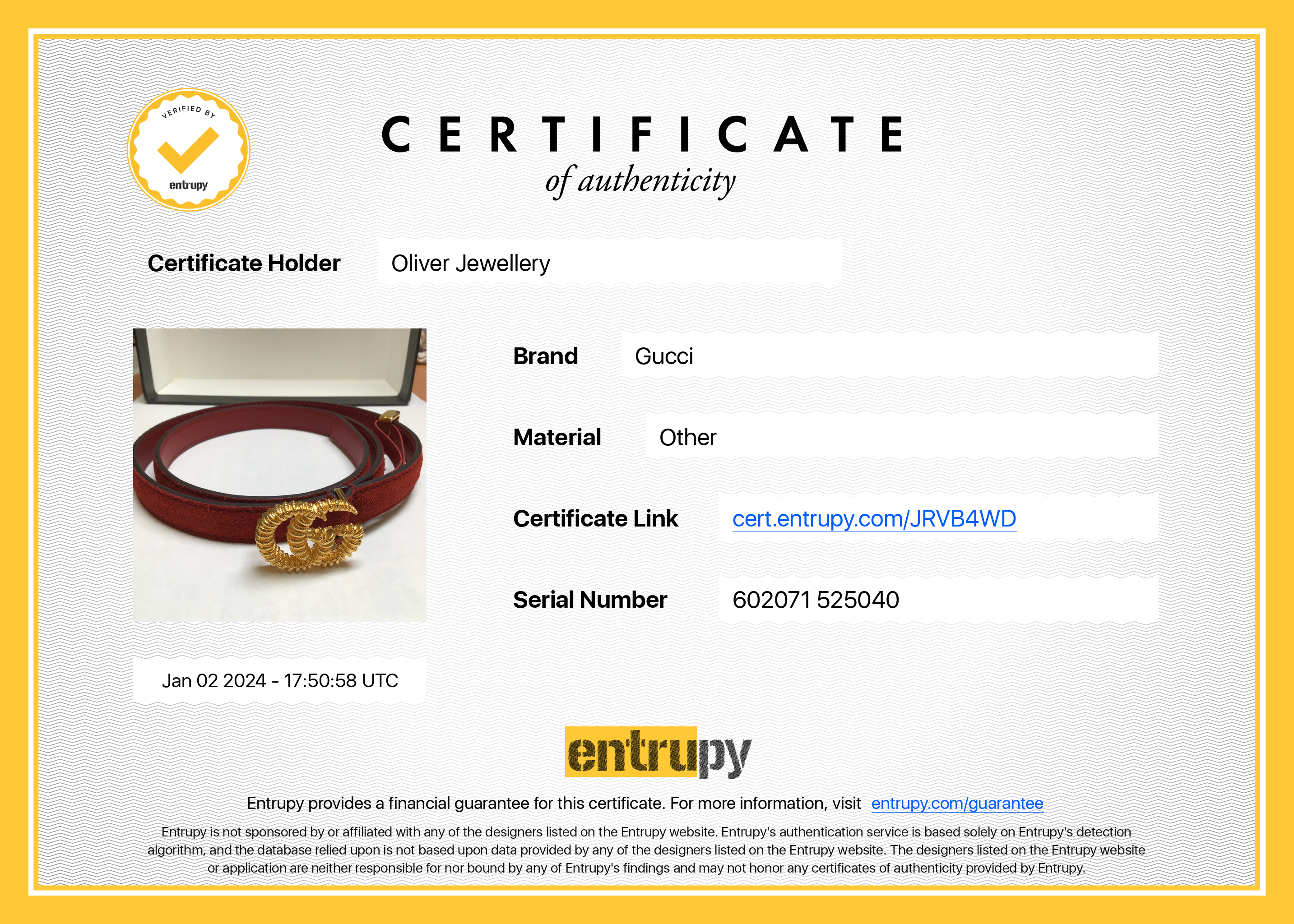 Gucci Skinny Marmont Red Suede Torchon Buckle Belt, 70 28 w/ Box