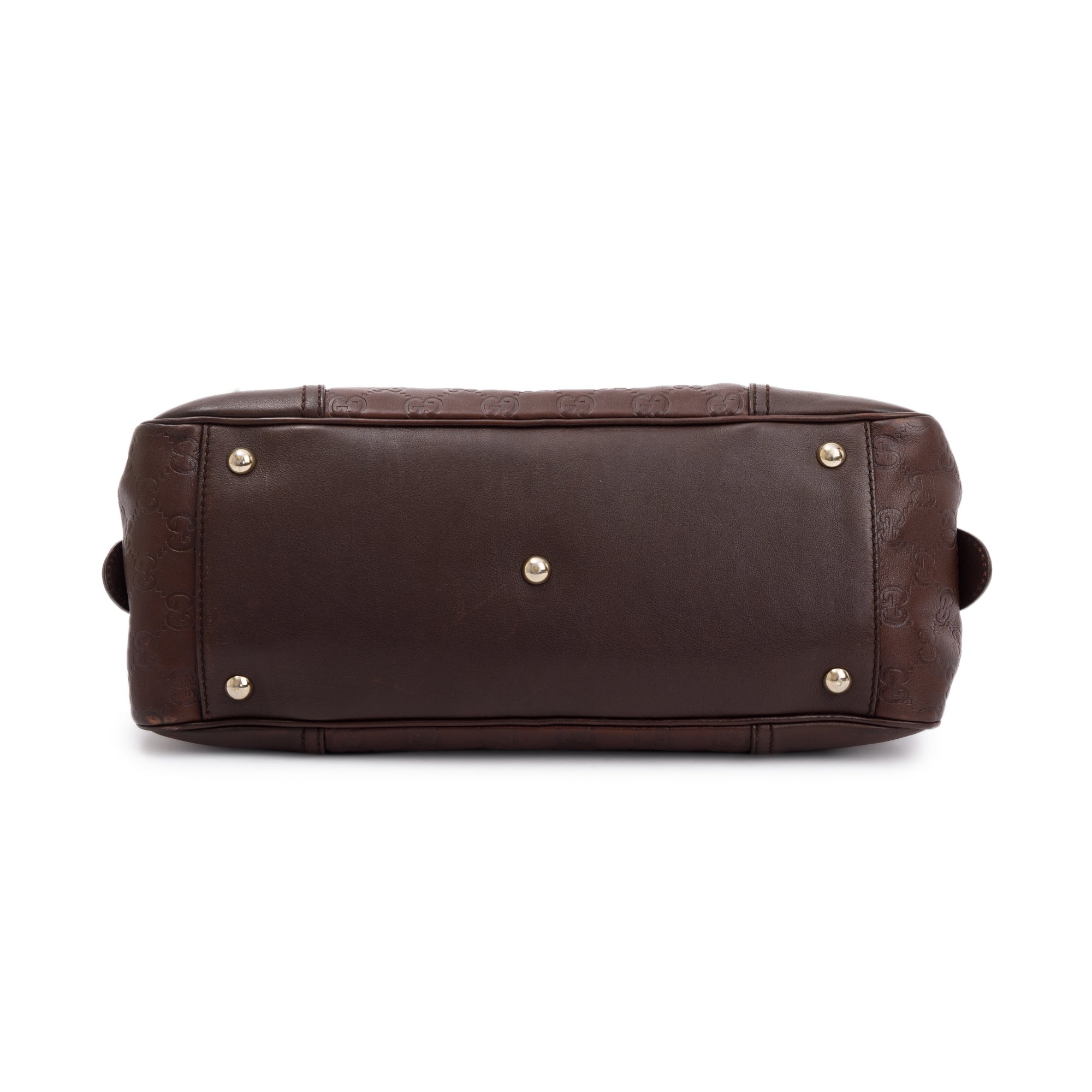 Gucci Small Brown Signature GG Leather Princy Boston Bag