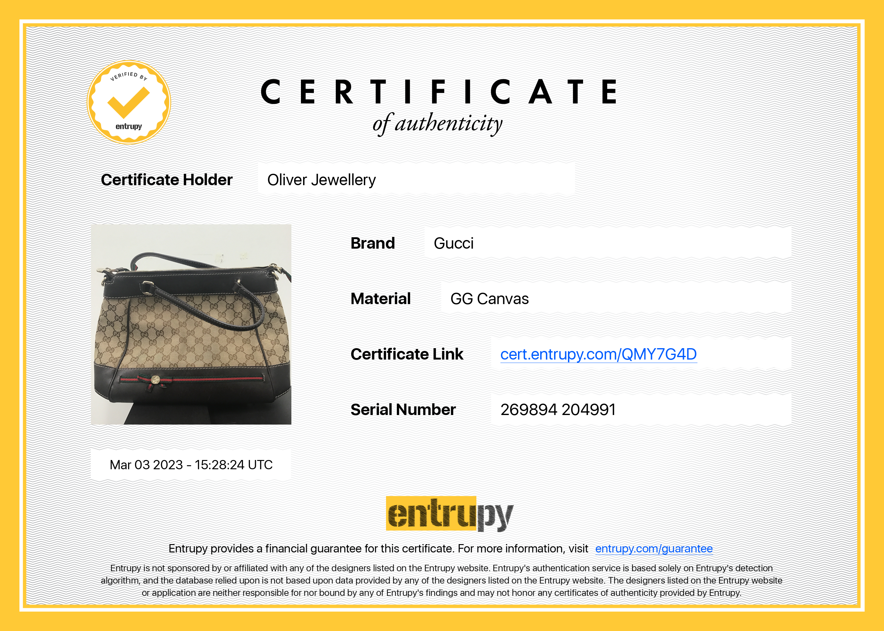 Gucci Small GG Canvas Mayfair Convertible Tote w/ Strap